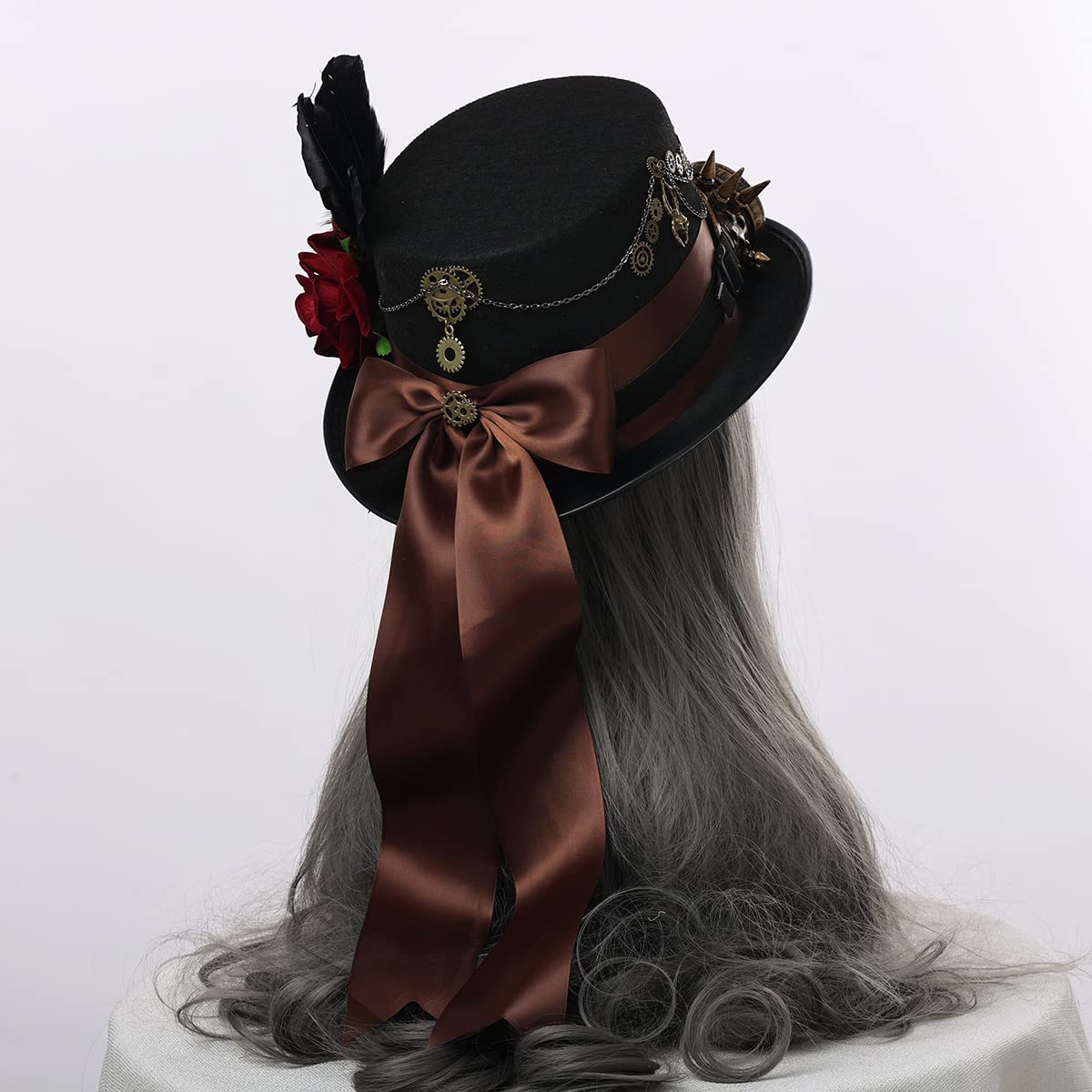 Steampunk Top Hat with Goggles for Women & Men - Victorian Gothic Halloween Costume Accessory - Perfect for Cosplay, Renaissance Fairs, and Themed Parties