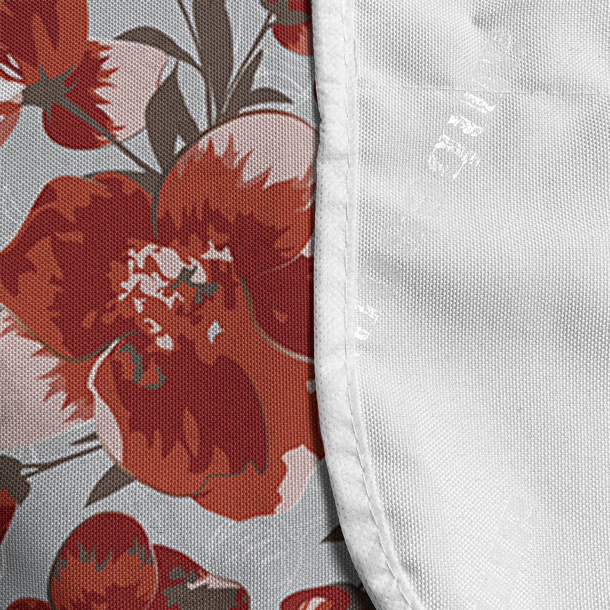 Ambesonne Floral Microwave Oven Cover - Waterproof Kitchen Organizer with Pockets, 36