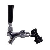 Chrome Beer Faucet with CMBecker Ball Lock Disconnect - Premium Draft Beer Dispenser for Home Bars, Kegerators & Commercial Tap Systems