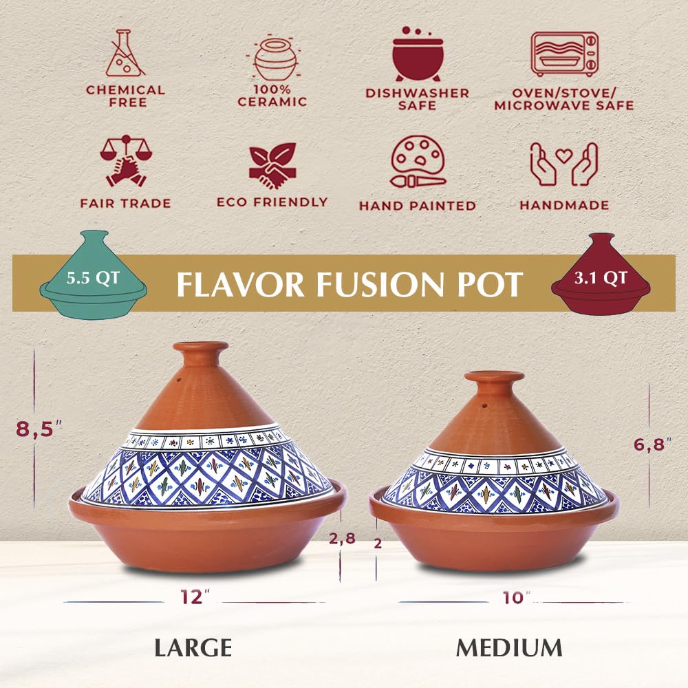Authentic Moroccan Tagine Pot - 10