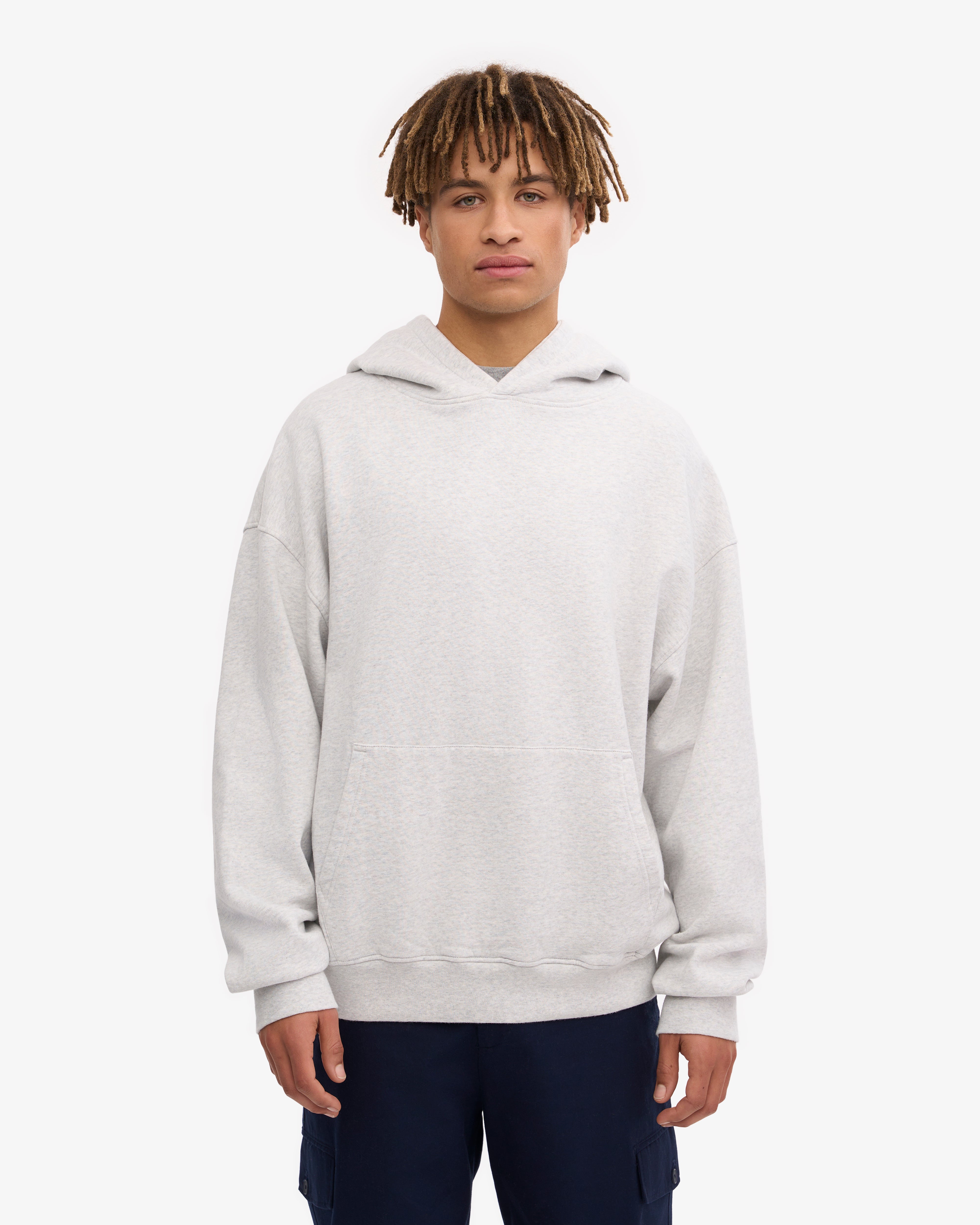 Organic Oversized Hoodie - Cozy Snow Melange Pullover for Men & Women | Perfect for Winter, Casual Wear & Outdoor Activities