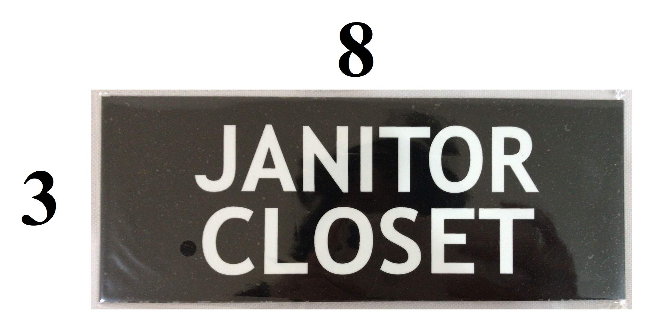 Black Aluminum Janitor Closet (2X7.75) - Heavy-Duty Utility Storage for Cleaning Supplies & Equipment - Perfect for Schools, Offices & Commercial Spaces