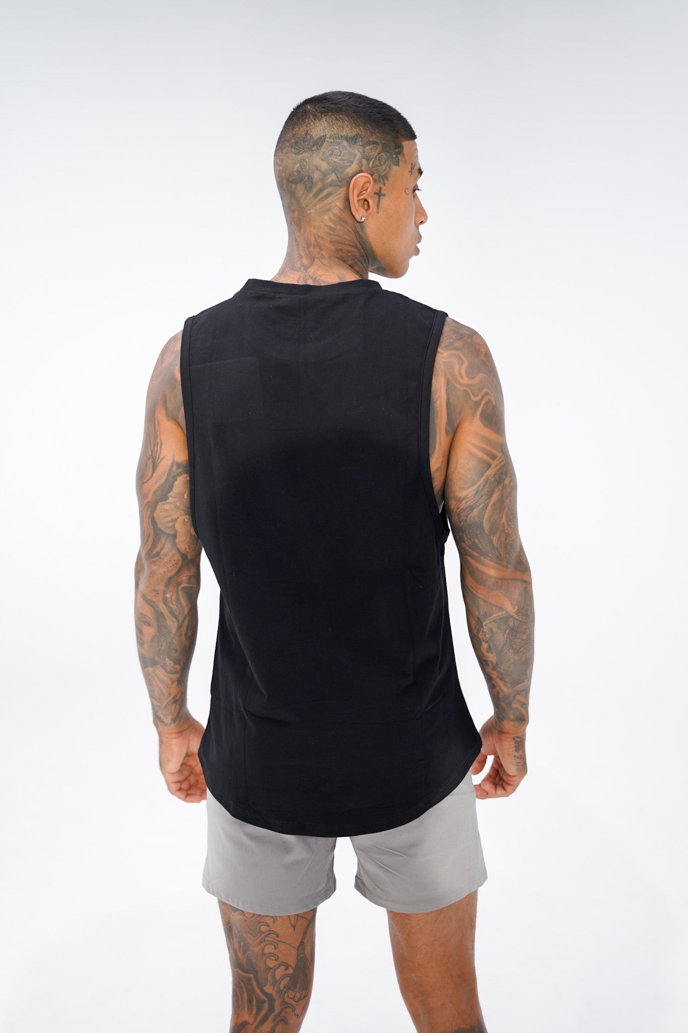 KTP SPORT Muscle Tank Top for Men - Breathable Workout Shirt, Gym & Running Tee - Black | Perfect for Fitness, Training & Casual Wear