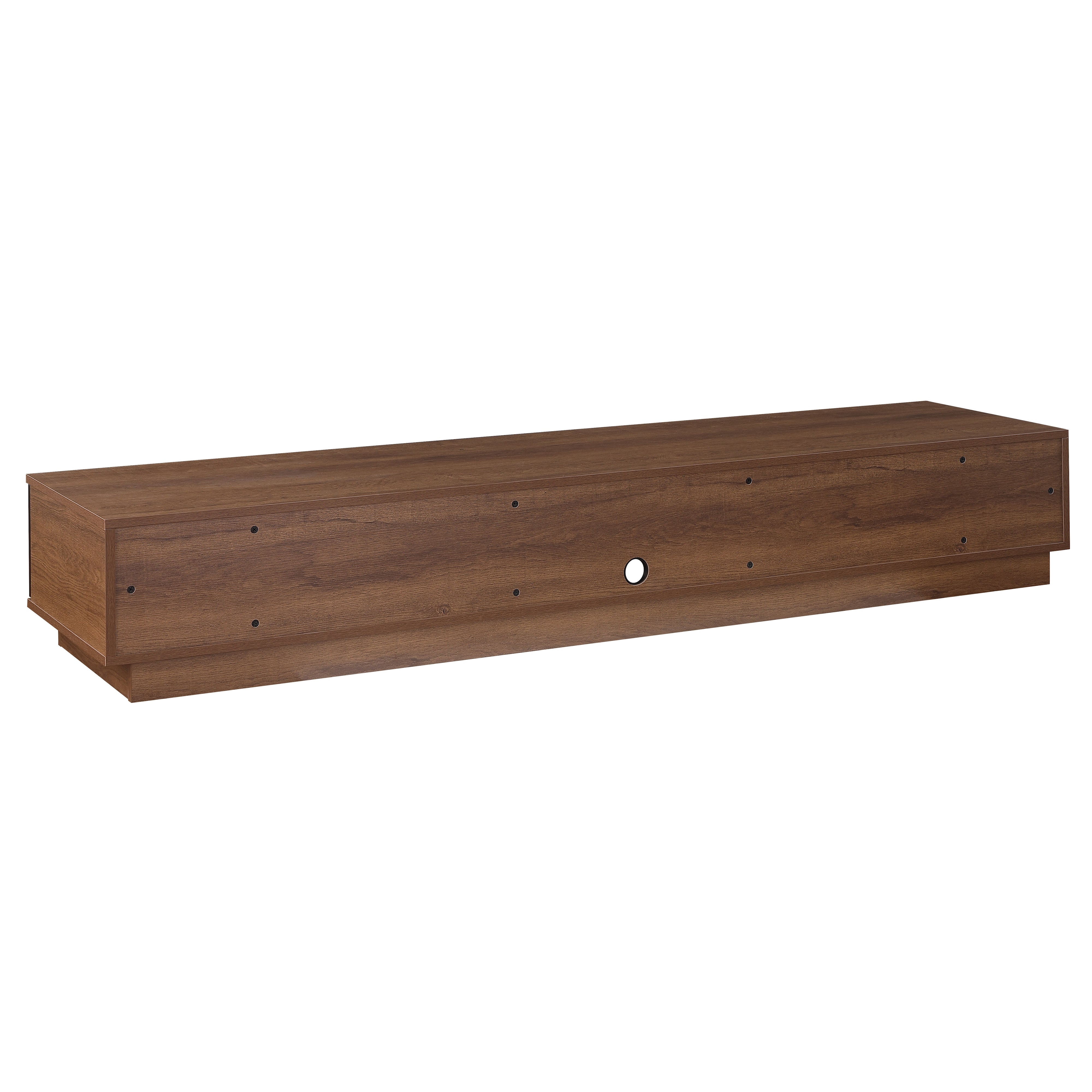 Taurs Dark Oak Rio Entertainment Center - 2200mm Low Line TV Cabinet & Media Console for Living Room, Home Theater & Gaming Setup