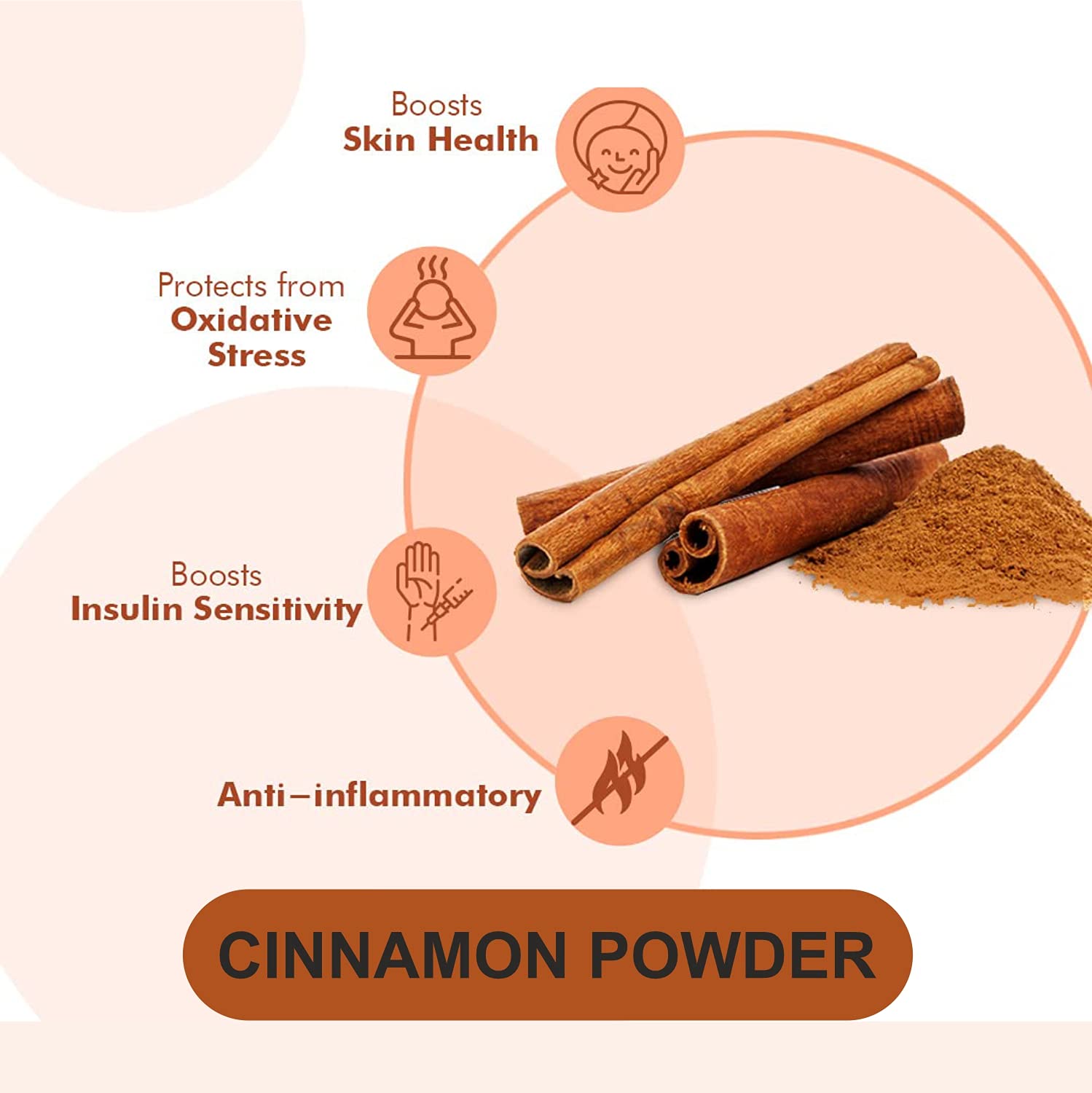 Oilanic 100% Pure & Natural Cinnamon Powder - Skin & Hair Care Combo Pack (2 Jars, 200g Each) | Organic Spice for Baking, Cooking & DIY Beauty Treatments