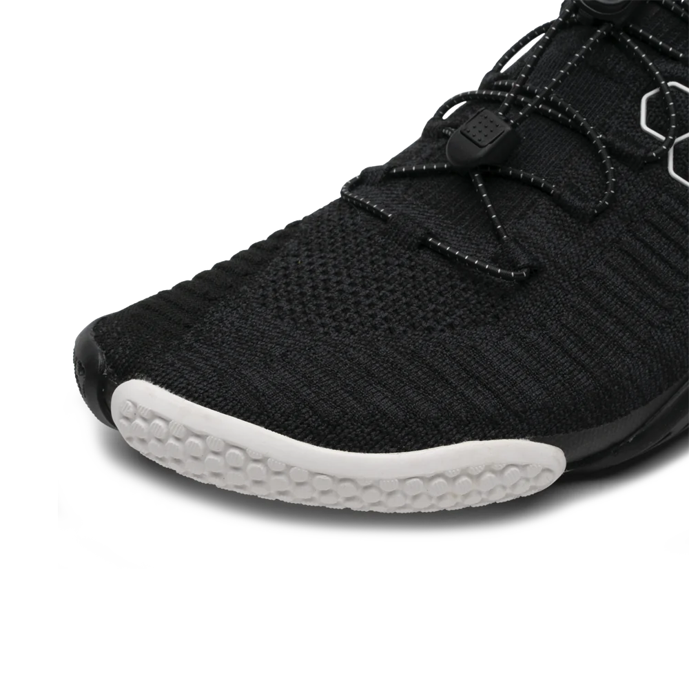 Vivobarefoot Motus Flex Men's Barefoot Shoes - Obsidian Black | Lightweight & Flexible for Running, Hiking & Gym Workouts