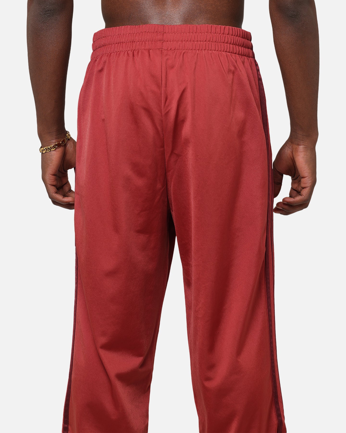 Adidas Firebird Track Pants for Women - Ruby Red Retro Athletic Joggers - Casual Streetwear & Gym Workout Pants