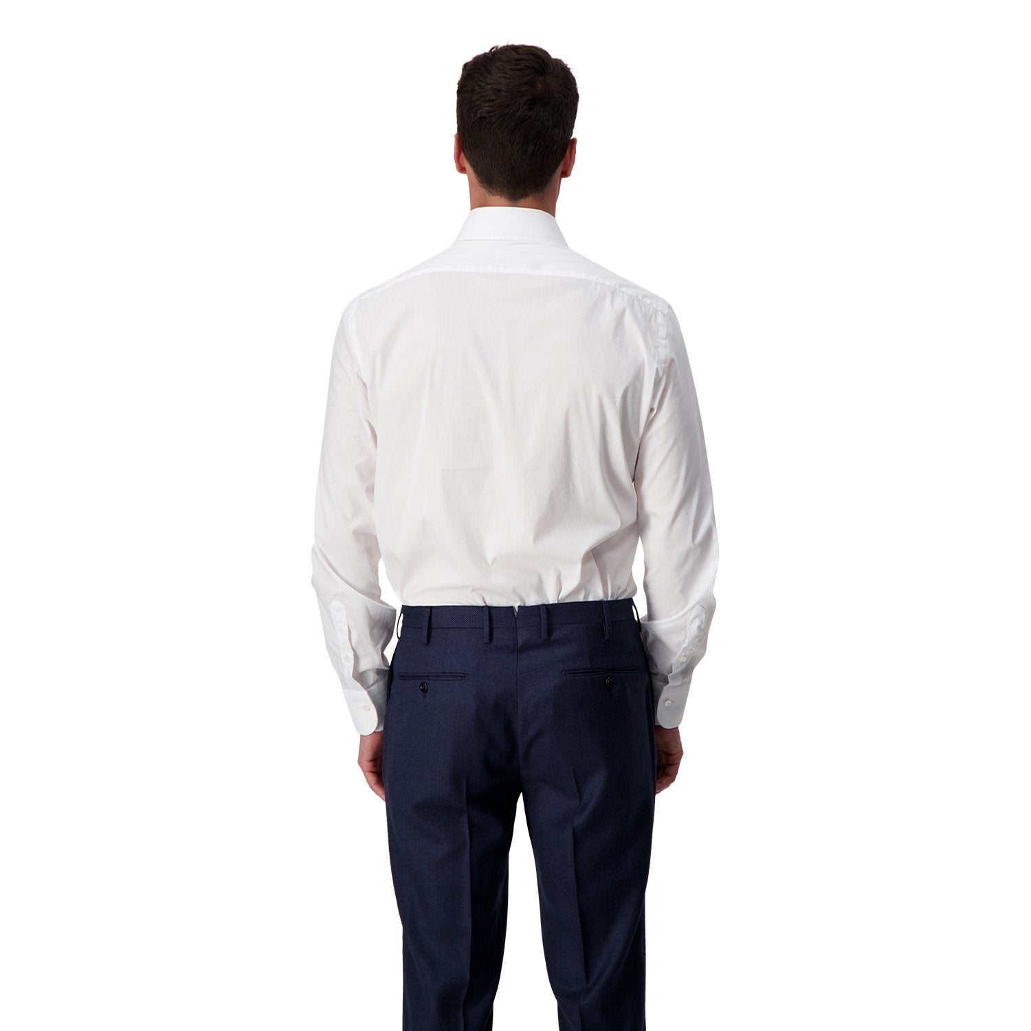 Barba Napoli White Classic Dress Shirt for Men | Premium Cotton Formal Shirt | Perfect for Business, Weddings & Office Wear