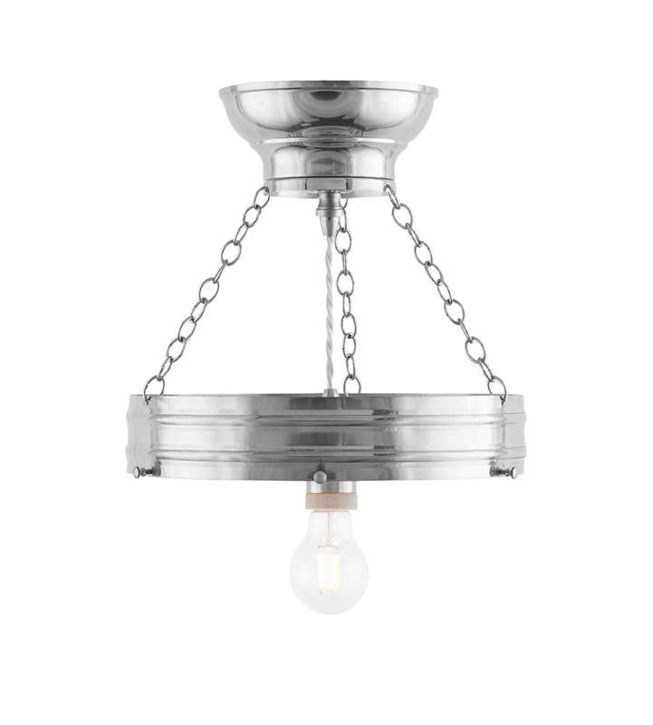Heidenstam Ampel 300 Vintage Pendant Light with E27 Socket in Nickel Finish - Perfect for Kitchen Island, Dining Room or Bedroom Lighting