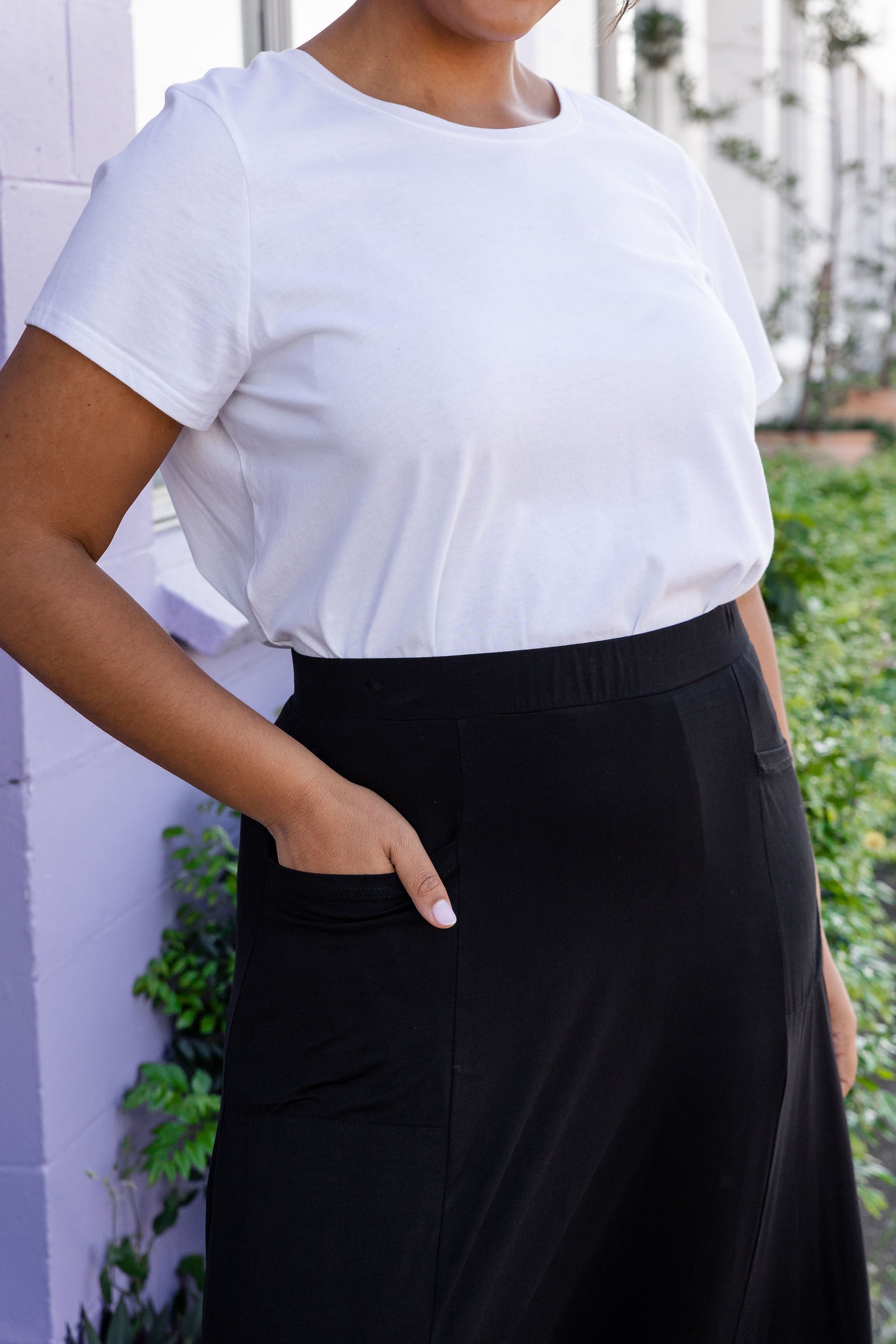 Olivia Maxi Skirt for Women - Elegant Black Long Flowy Skirt with High Waist | Perfect for Casual Wear, Beach, Vacation & Boho Outfits