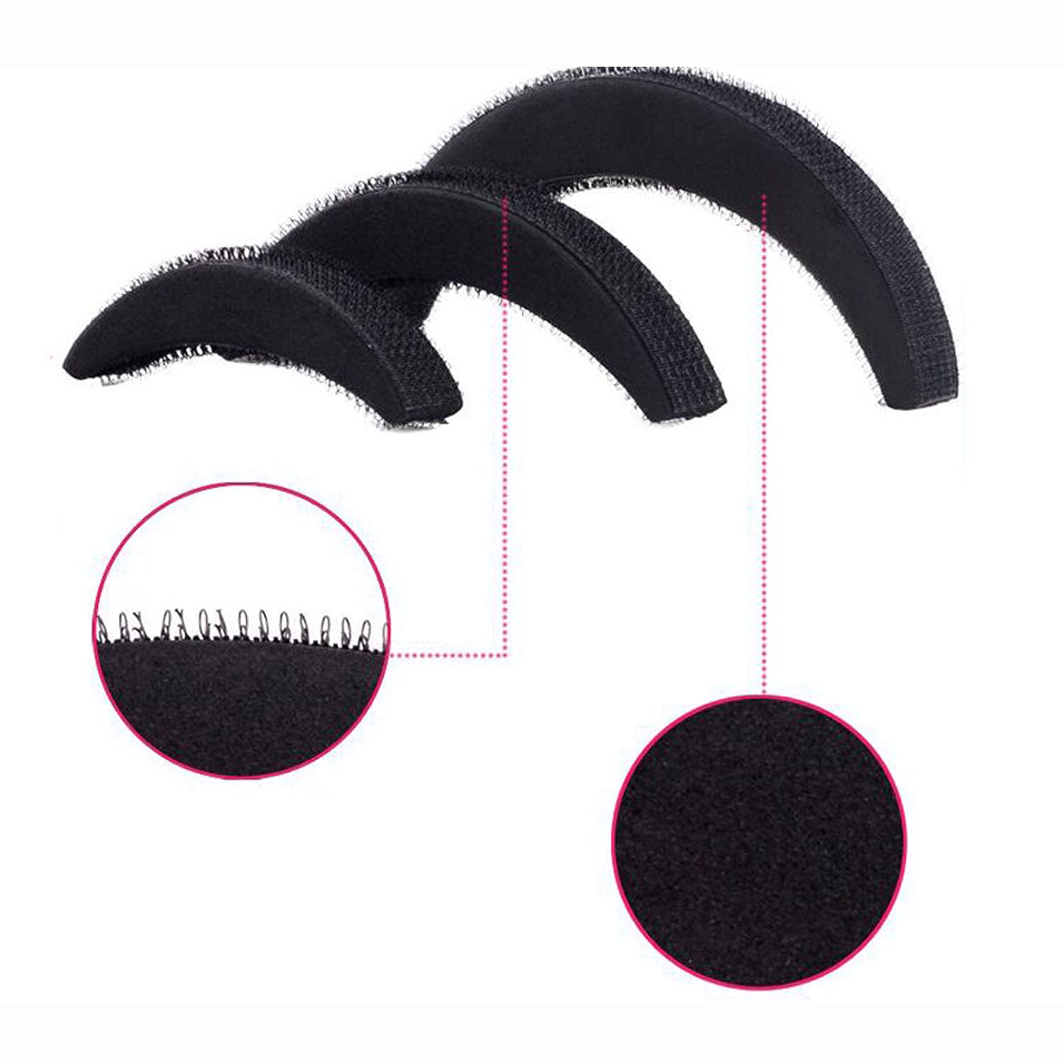 Banana Puff Maker & Braid Tool Hair Accessory Set for Women & Girls - Black | DIY Hairstyling Kit for Curly, Wavy & Natural Hair | Perfect for Home, Salon & Travel Use