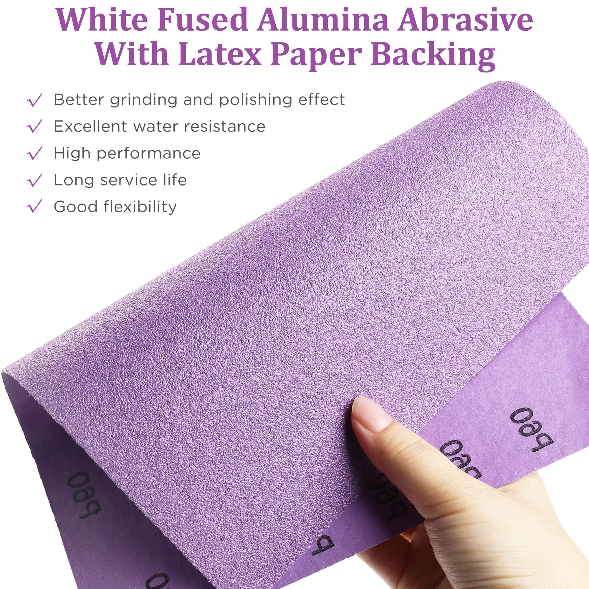 LotFancy 50PCS 1/4 Sheet Sandpaper 60-1000 Grit for Palm Sander & 30PCS 9x11 Dry Wet Sandpaper 60-2000 Grit - Woodworking, Metal Polishing, Auto Body Repair, DIY Projects