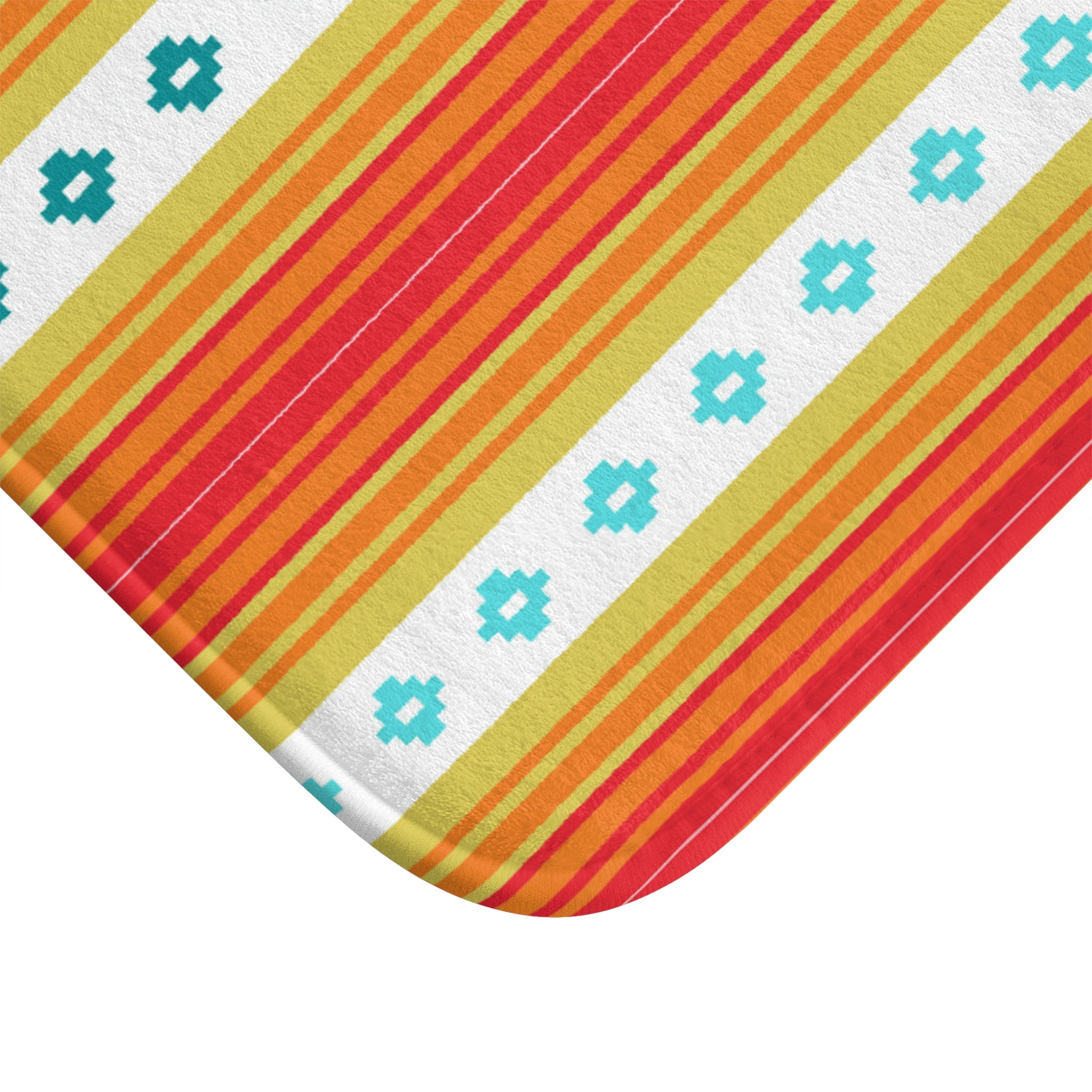 Boho Bath Mat - Soft Microfiber Non-Slip Bathroom Rug with Southwestern Design for Small & Large Spaces | Perfect for Bathroom Decor and Cozy Home Use