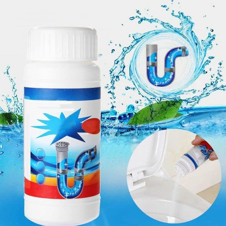 PARSE PERSONAL CARE Powerful Sink & Drain Cleaner Powder - Fast Acting Clog Remover for Kitchen Sinks, Bathroom Drains & Septic Tanks | Unclogs Toilets, Washbasins & Pipes | Ideal for Home, Restaurant & Commercial Use