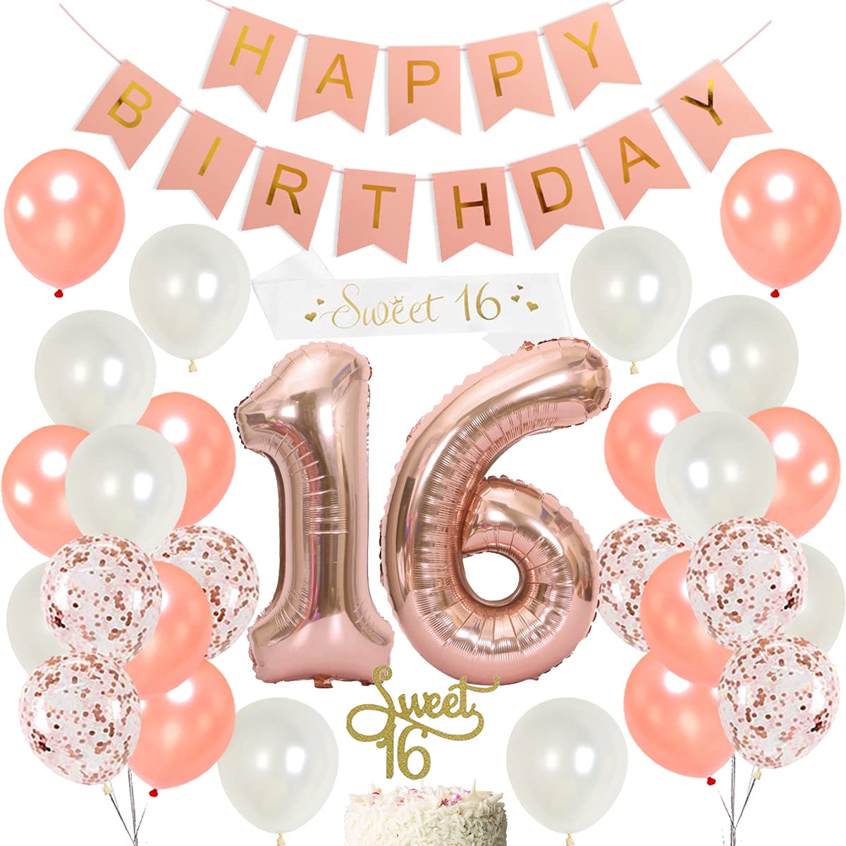 Party Decorations - Colorful Balloons, Banners & Supplies for Birthday, Wedding & Holiday Celebrations - Perfect for Home, Office & Event Decor