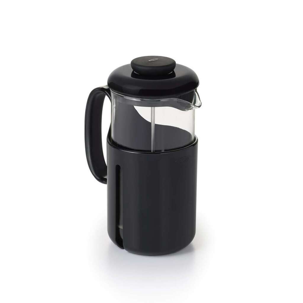 OXO Venture French Press Coffee Maker - 34oz Stainless Steel Insulated Travel Mug with Leak-Proof Lid for Camping, Office & Outdoor Adventures