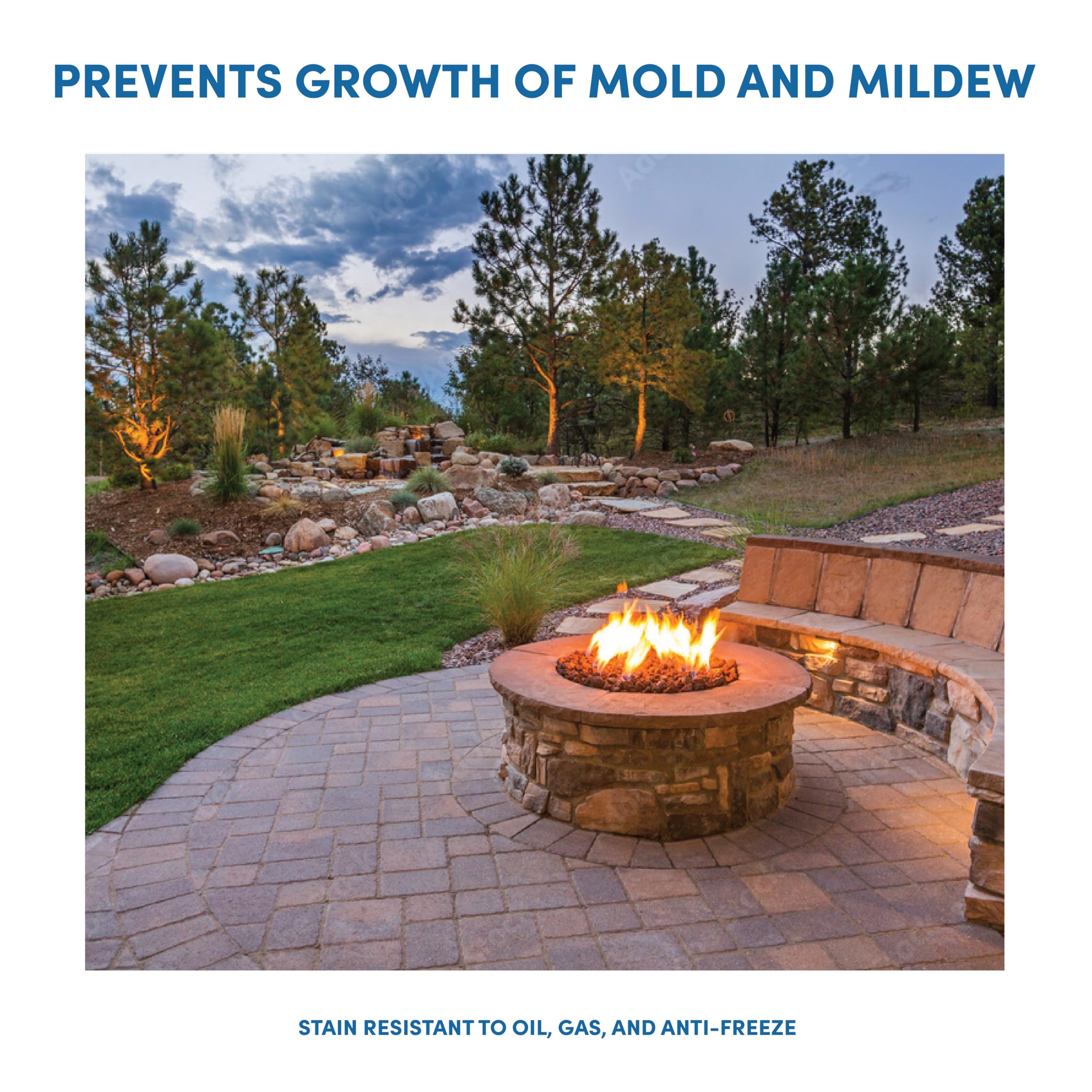 SP-5005 5 Gallon Clear Paver Sealer - Silane/Siloxane Water Repellent for Driveways, Patios & Walkways - Deep Penetrating Rain Guard Protection for All Outdoor Pavers - Ideal for Concrete, Brick & Stone Surfaces