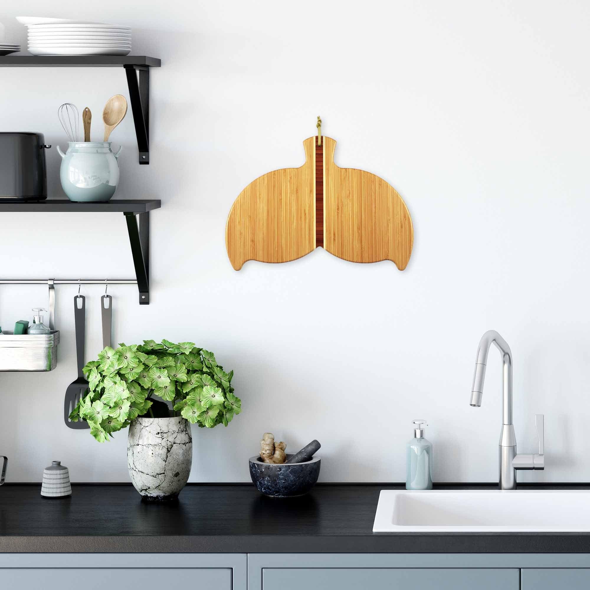 Premium Whale Tail Shaped Cutting Board - 14.5