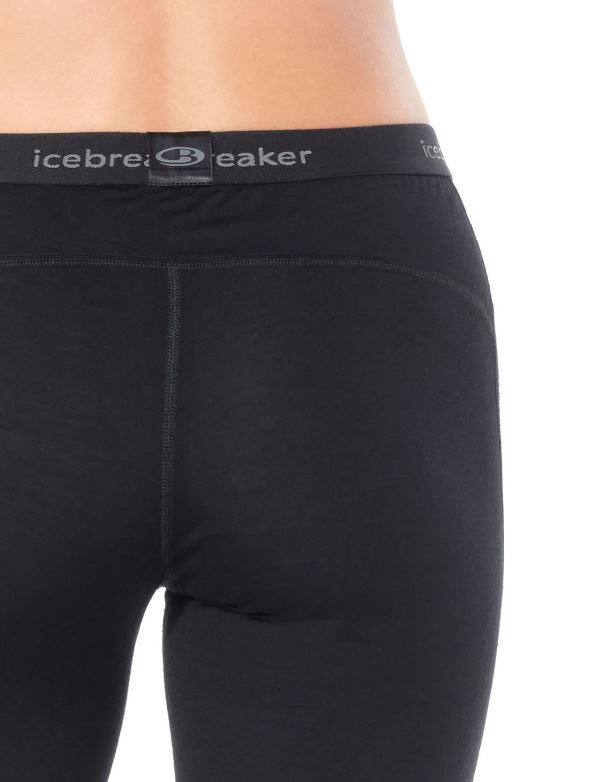 Icebreaker 200 Oasis Legging for Women - Merino Wool Base Layer, High Waist Yoga Pants for Hiking, Running & Cold Weather Outdoor Activities