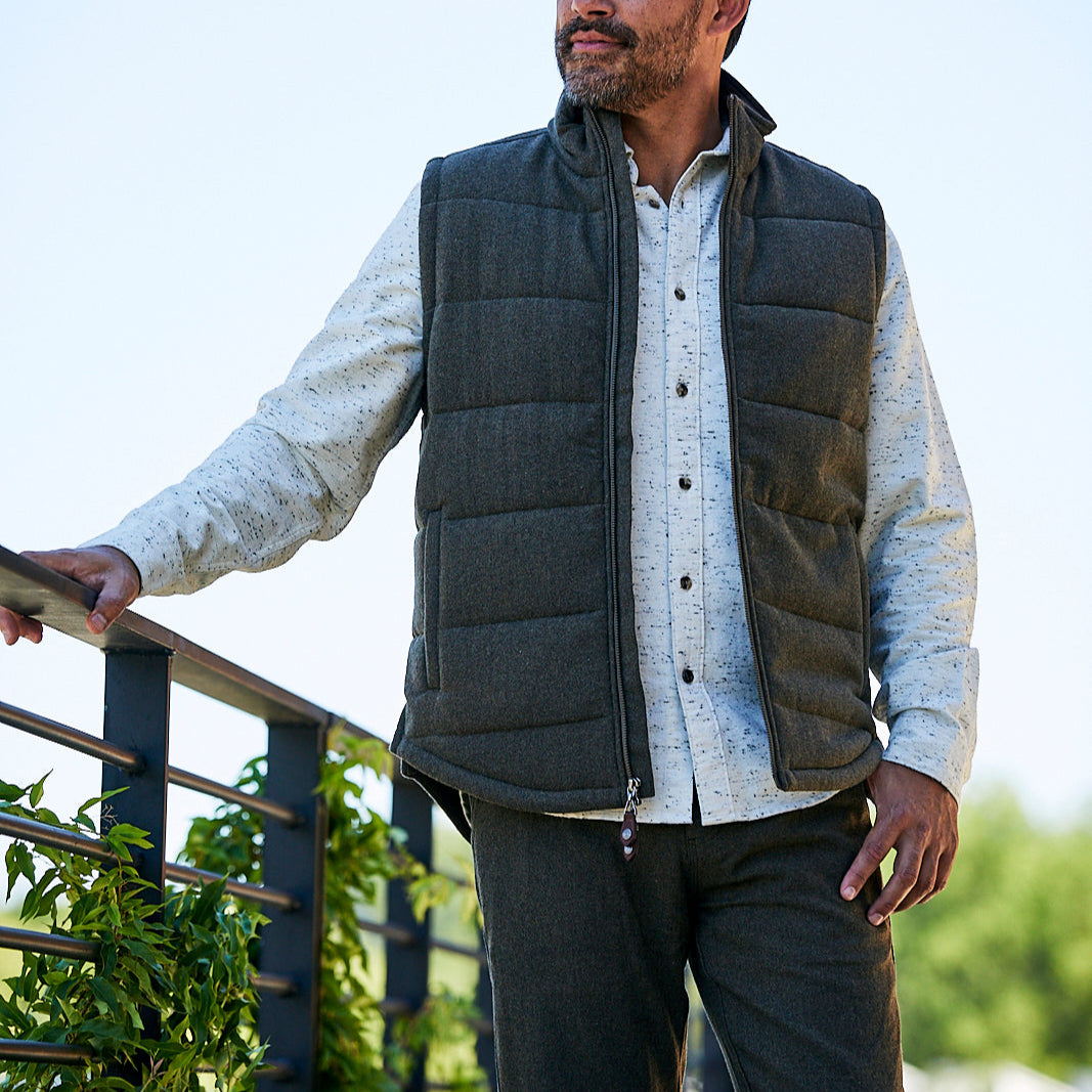 Men's Archer Herringbone Vest - Classic Slim Fit Waistcoat for Formal & Casual Wear - Perfect for Weddings, Office & Layering Outfits