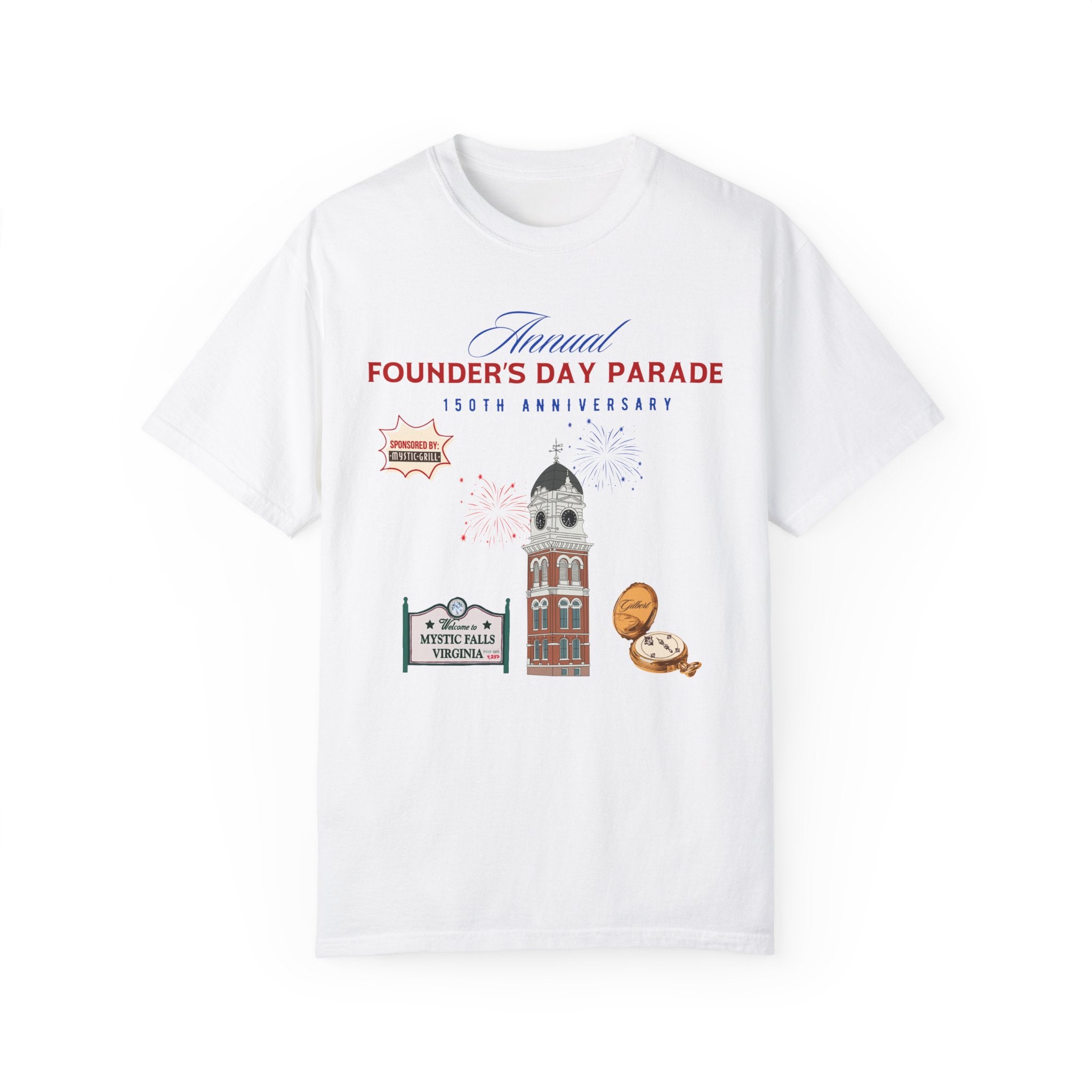 Founder's Day Parade T-Shirt - Comfortable Cotton Tee for Patriotic Celebrations & Community Events