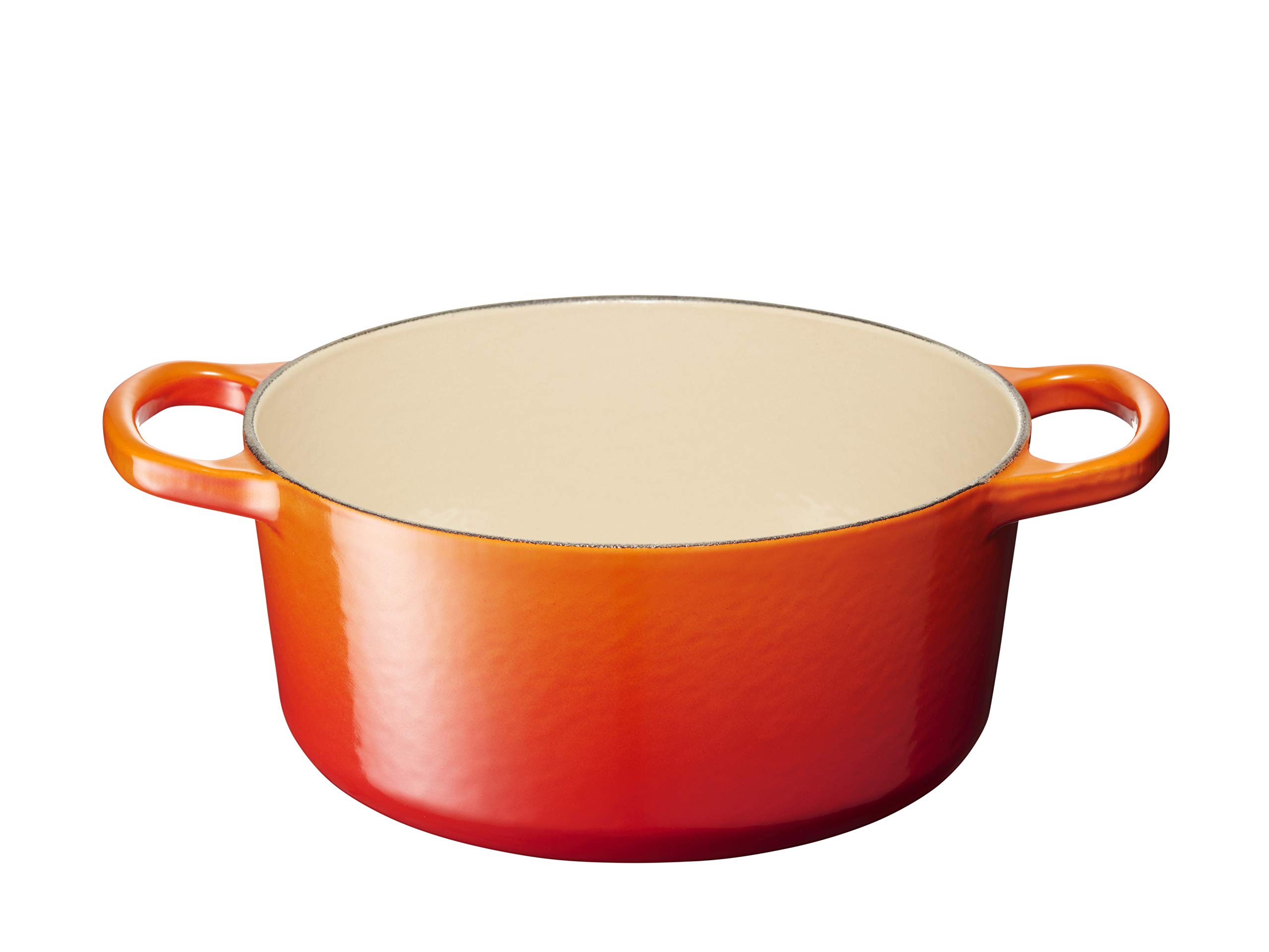 Le Creuset Enameled Cast Iron Signature Round Dutch Oven 2 Quart Flame - Perfect for Soups, Stews & Braising | Stovetop to Oven Safe