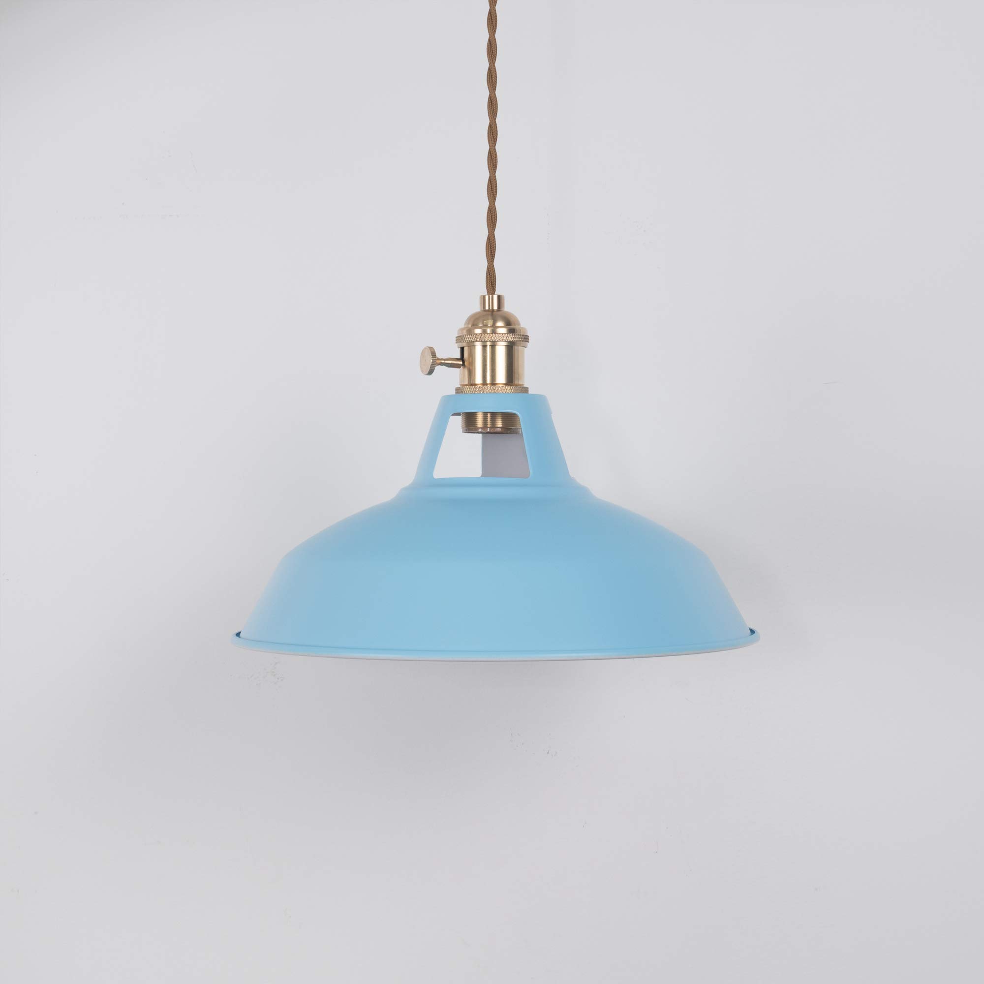 Dimmable H Track Pendant Lighting - Iron Art Sea Blue Industrial Style Ceiling Light for Loft, Office & Coffee Shop | Customizable 3-Light Track System | Perfect for Modern Workspaces & Commercial Decor