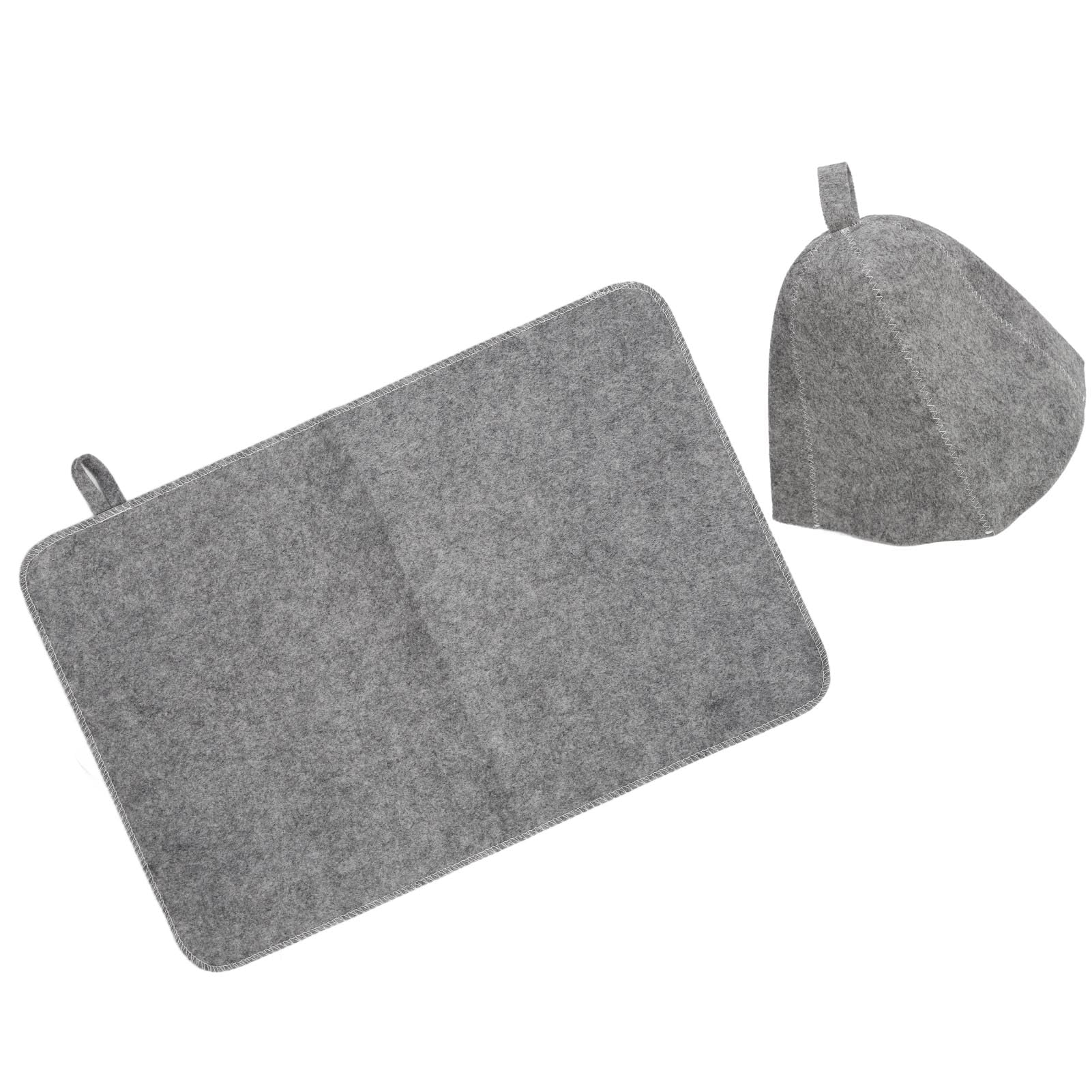 Premium Absorbent Felt Sauna Hat & Pad Set - Moisture-Wicking Headband for Men's Sauna & Steam Room - Keep Head Dry & Comfortable During Spa, Hot Yoga & Relaxation Sessions