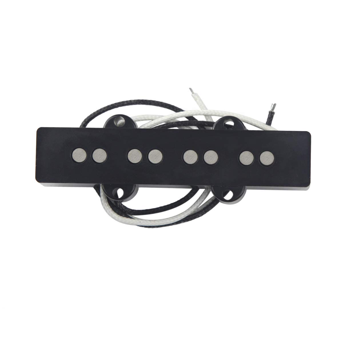 FLEOR Alnico 5 J Bass Pickups for 4 String Jazz Bass Guitar - Premium Neck Pickup Replacement Part - Perfect for Studio Recording & Live Performances