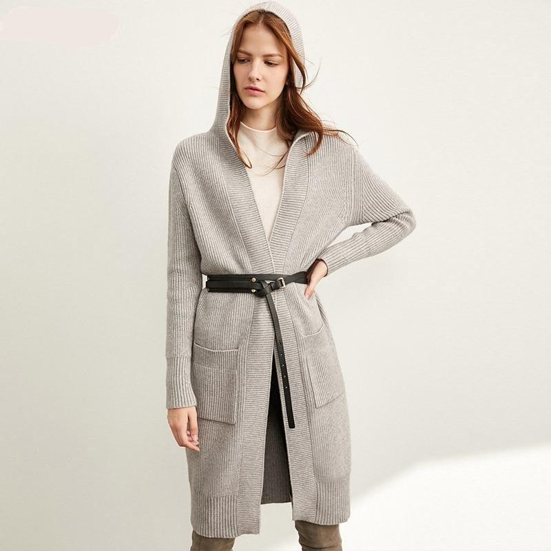 Women's Fashion Loose Knit Long Sweater Coat - Minimalist Oversized Cardigan for Casual Wear, Fall & Winter Outfits, Coffee Dates & Cozy Loungewear
