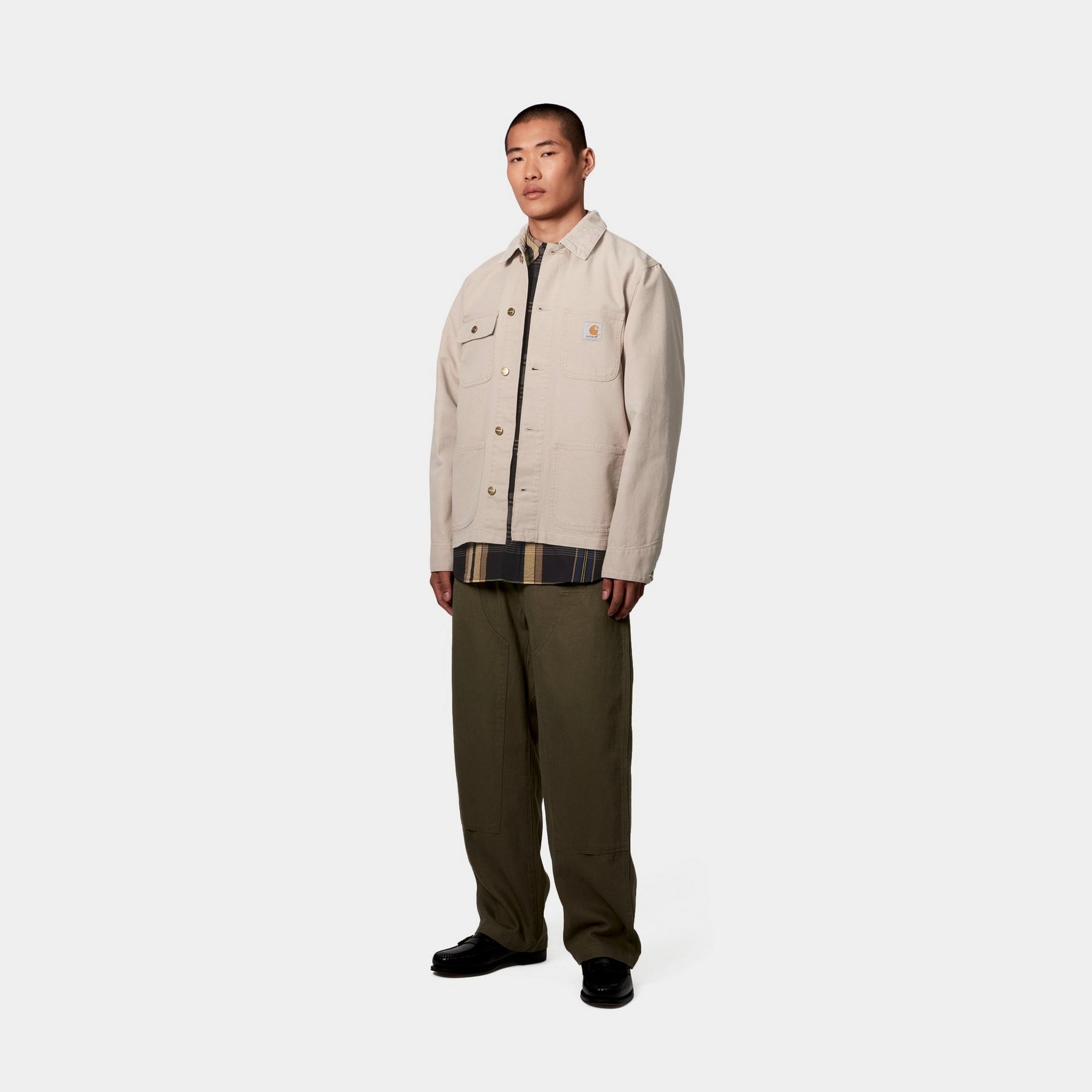 Michigan Spring Coat - Stone Canvas Jacket in Dusky Beige | Water-Resistant Lightweight Outerwear for Women | Perfect for Hiking, Travel & Everyday Wear