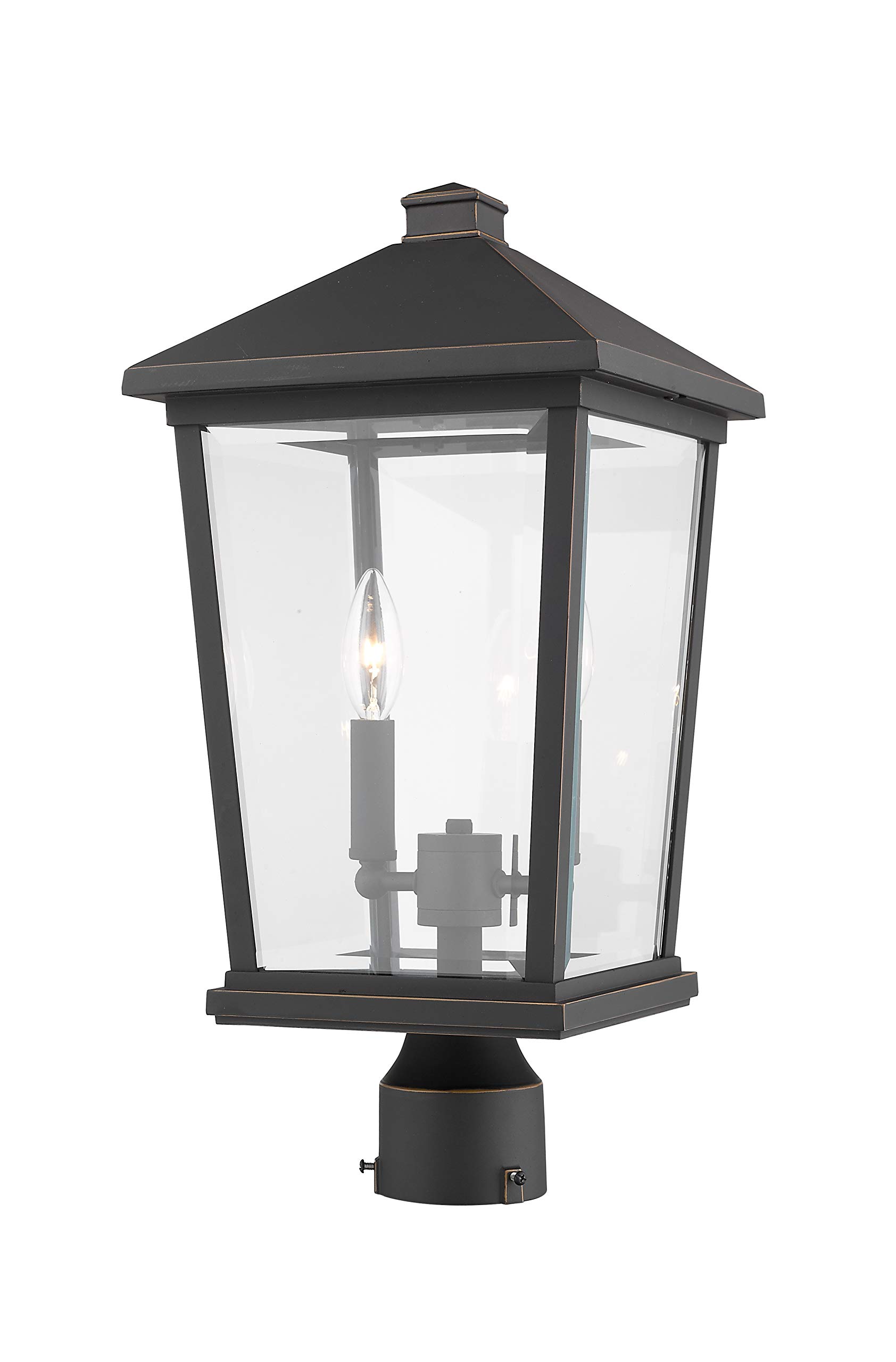 Beacon 2 Outdoor Wall Light Fixture - Oil Rubbed Bronze Finish - Weatherproof Exterior Sconce for Porch, Patio, Garden & Entryway Lighting