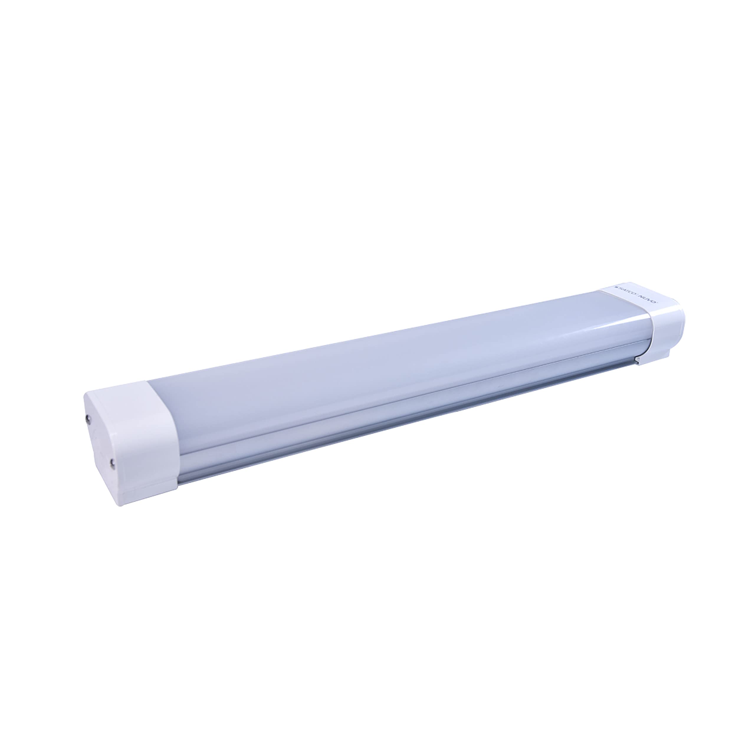 20W 2FT LED Tri-Proof Linear Fixture with Integrated Microwave Sensor - CCT Selectable, IP65 & IK08 Rated (White/Gray, Warm to Cool White) - Ideal for Warehouses, Garages & Industrial Lighting (1 Pack)