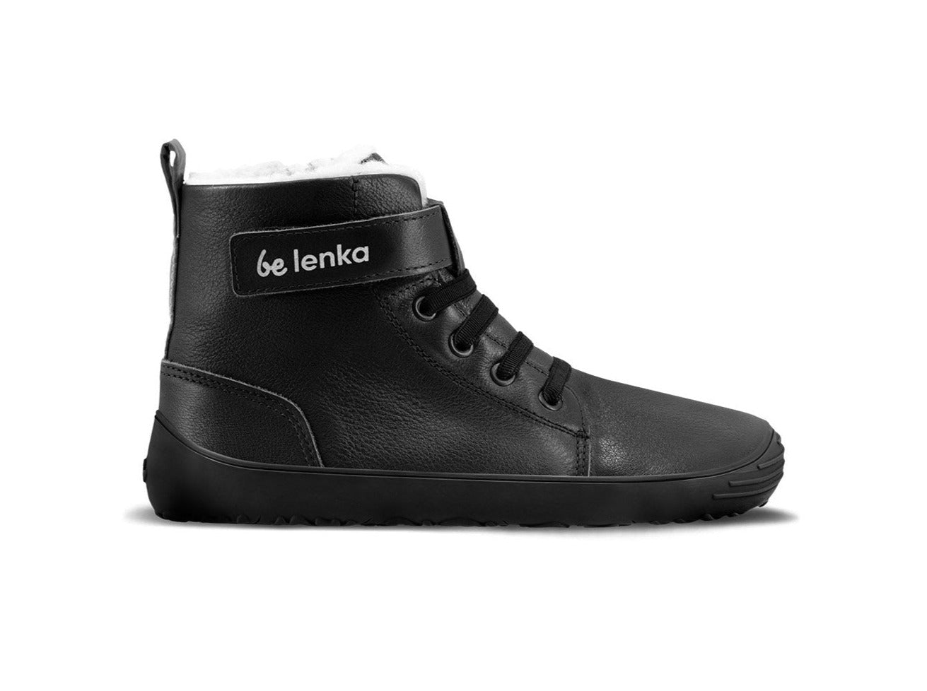 Barefoot Shoes for Kids - Be Lenka Winter All Black - Comfortable & Flexible for Indoor & Outdoor Play