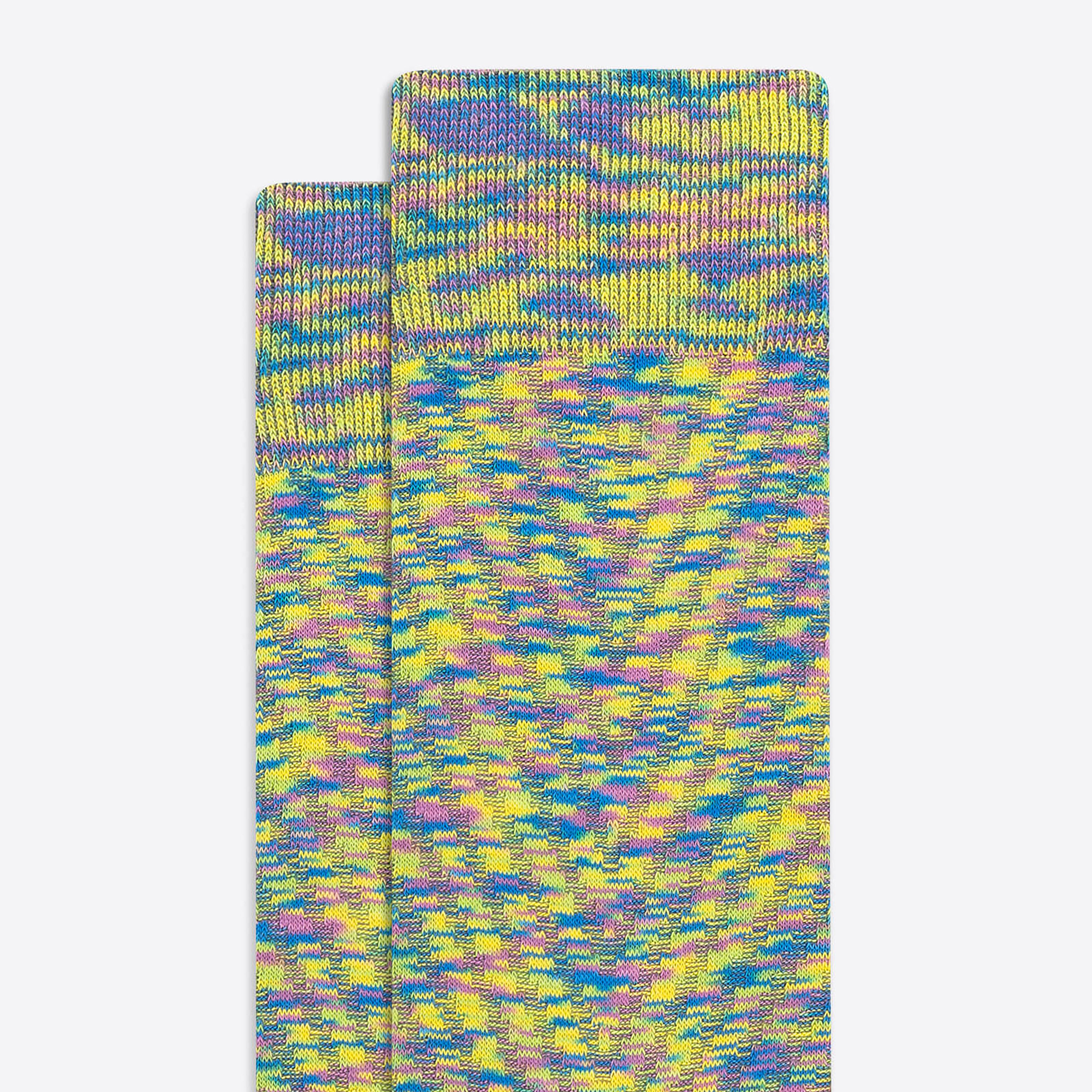 Heathered Mid Calf Socks for Women & Men - Soft Cotton Blend Casual & Athletic Socks - Perfect for Running, Hiking, and Everyday Wear