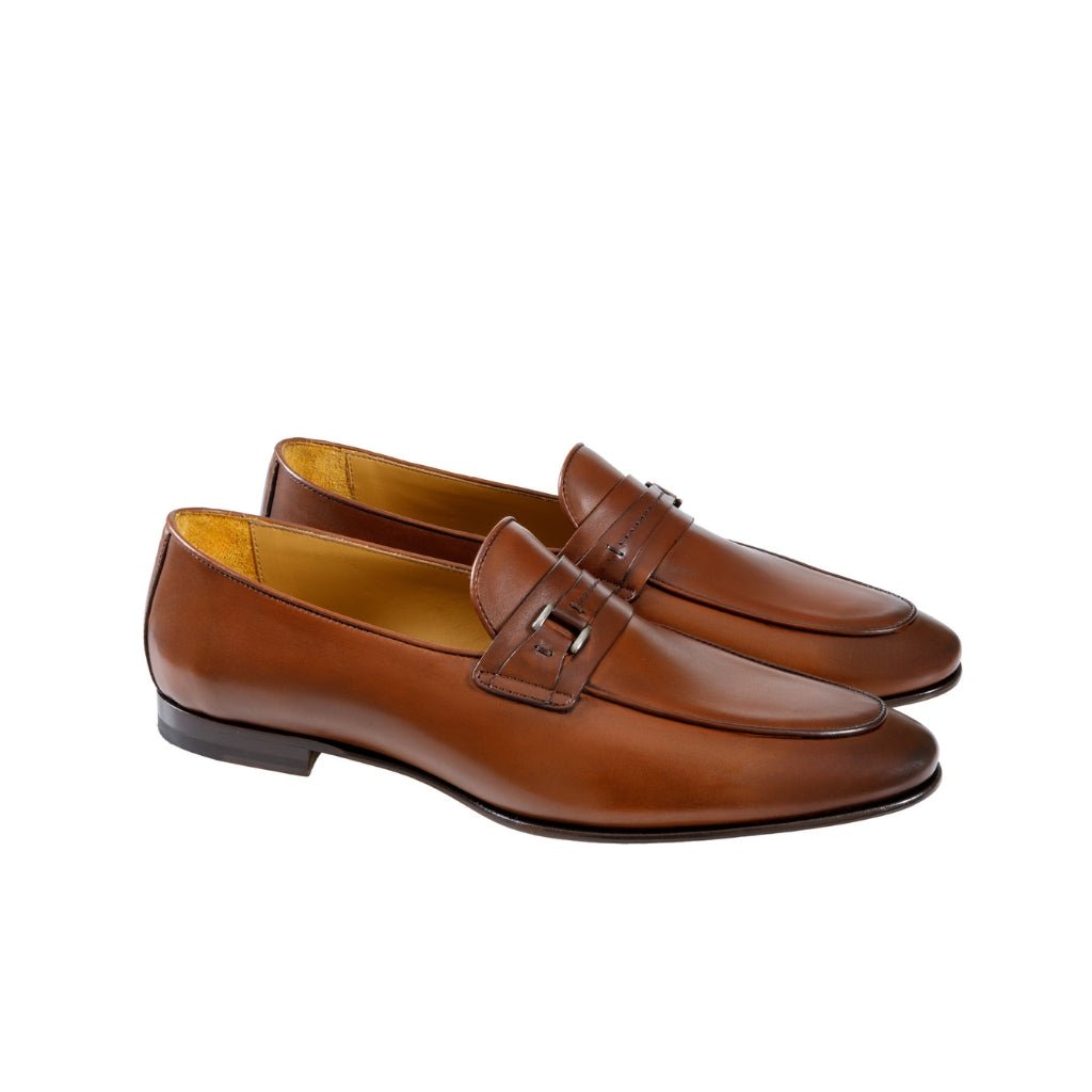 Premium HENRY SARTORIAL Genuine Calf Leather Moccasin Shoes for Men - Soft Brown Handcrafted Loafers | Perfect for Business Casual, Office Wear & Comfortable Daily Walking