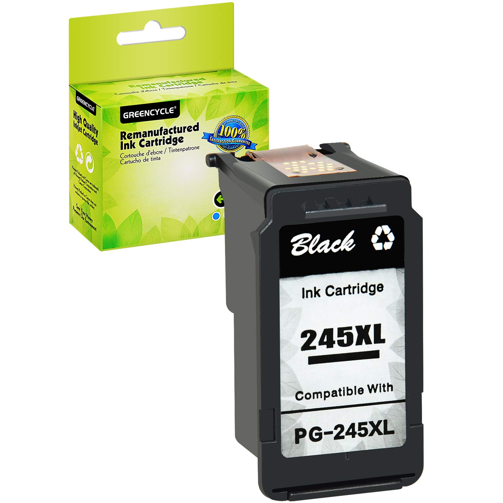 Greencycle Remanufactured PG-245XL Ink Cartridge for Canon Printers - Home & Office Use
