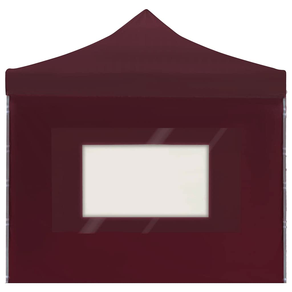 Professional 20x10ft Folding Party Tent with Walls - Aluminum Frame, Wine Red, Waterproof & UV Resistant - Outdoor Commercial Instant Gazebo for Events, Weddings, Beach Canopy, Camping & Backyard Parties