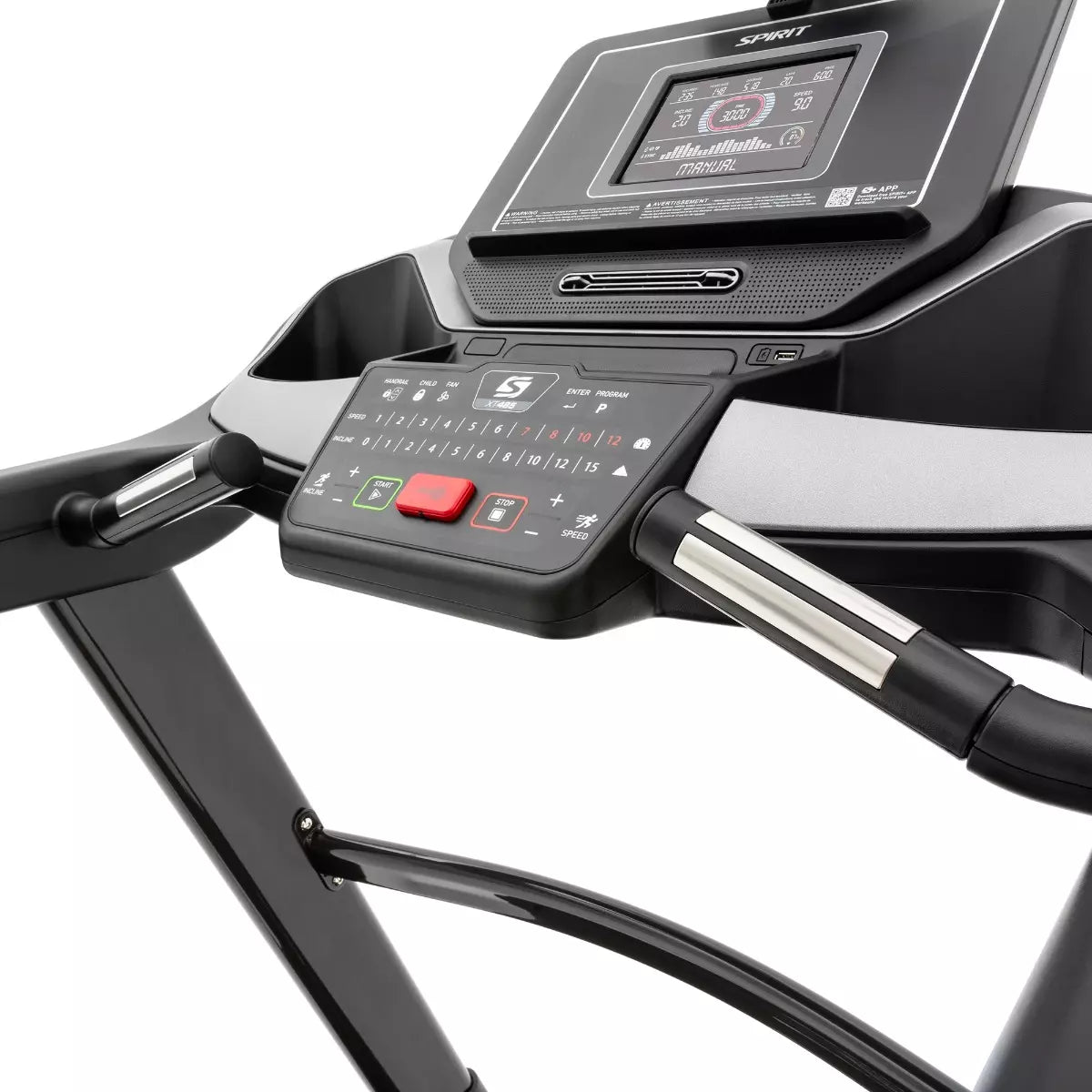 Spirit XT485 Treadmill - Premium Home Fitness Equipment for Running & Walking | Perfect for Home Gym, Cardio Workouts & Weight Loss