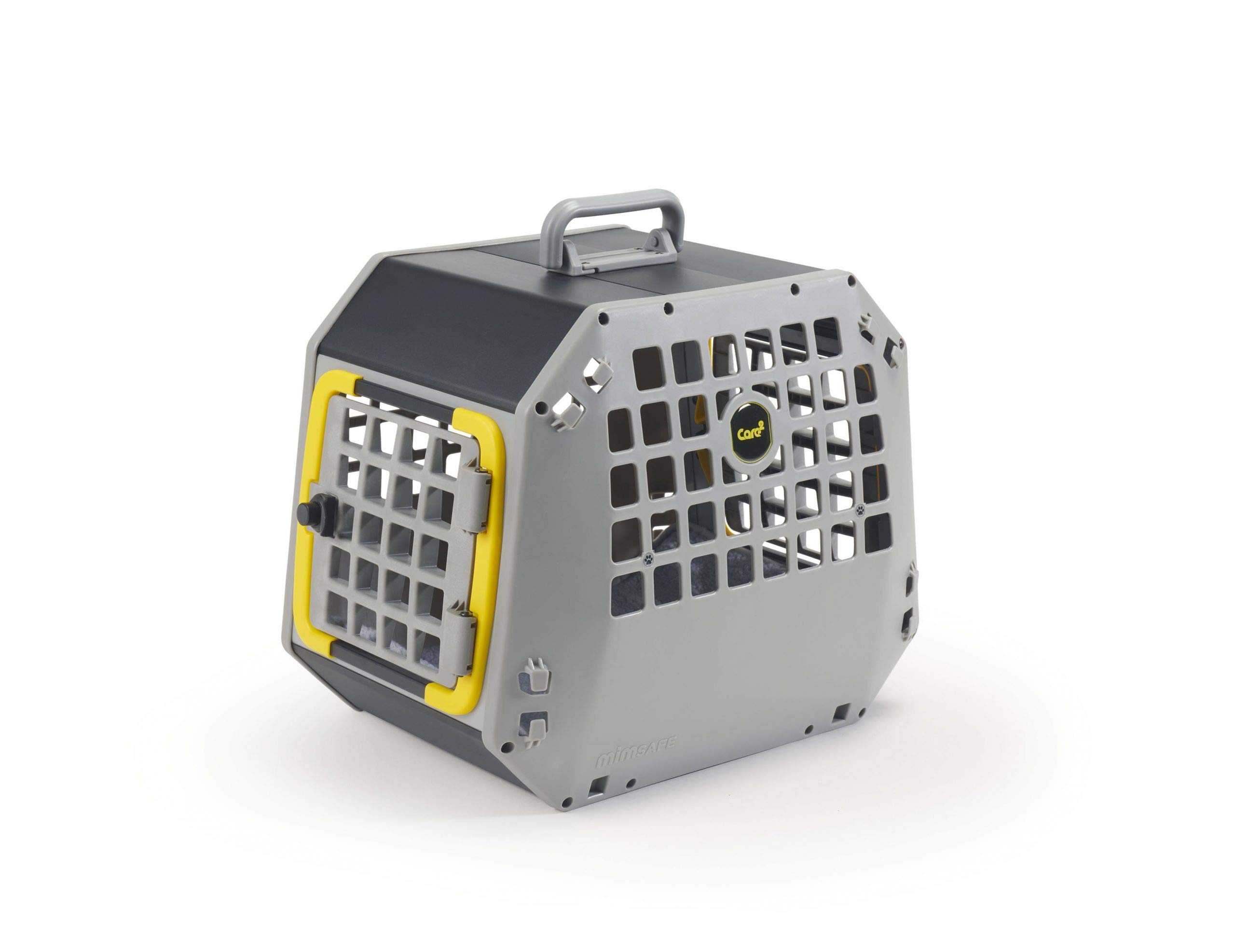 Crash Tested Pet Car Seat Carrier for Dogs & Cats - Medium Size, Grey - Safe & Comfortable Travel Carrier for Cars, Road Trips, and Vet Visits