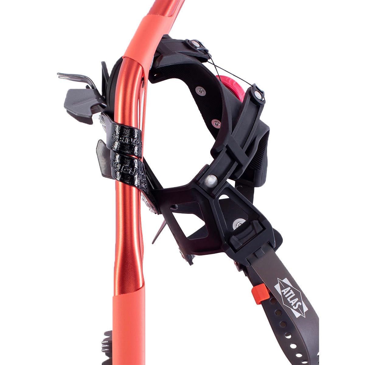 K2 Atlas Access Women's Snowshoes - Lightweight Aluminum Frame & Durable Synthetic Fabric for Winter Hiking & Backcountry Adventures (Red) - Perfect for Snowy Trails, Mountain Climbing & Outdoor Exploration