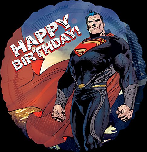 5-Pack Happy Birthday Superman Foil Balloons - Perfect for Birthday Parties, Superhero Themed Events & Decorations