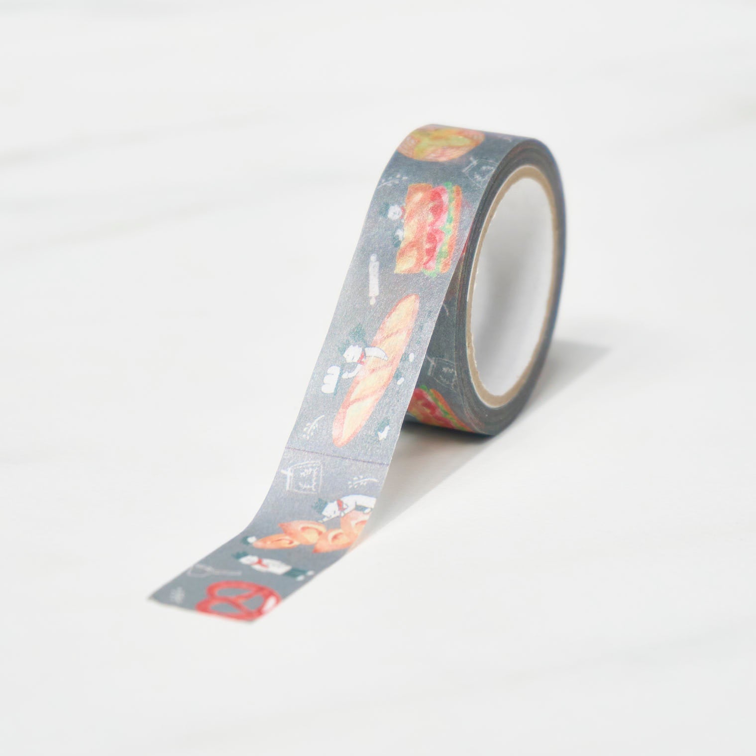 Bread Town Masking Tape - Furukawa Shiko High-Quality Washi Tape for Scrapbooking, DIY Crafts, and Home Decor - Perfect for Gift Wrapping, Journaling, and Office Use