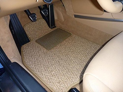 Custom Fit Handmade USA Floor Mats for 2008-2010 Porsche Cayenne Models (S, Diesel, GTS, Turbo S) - Black Herringbone 4-Piece Set | Premium Car Interior Accessories for Luxury SUV Protection & Style