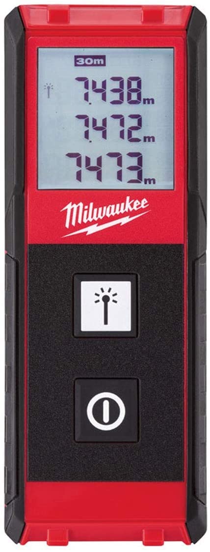 Milwaukee LDM30 Laser Distance Measurer - 30m/100ft Range, High Accuracy, Compact Design for Construction, DIY & Home Improvement Projects