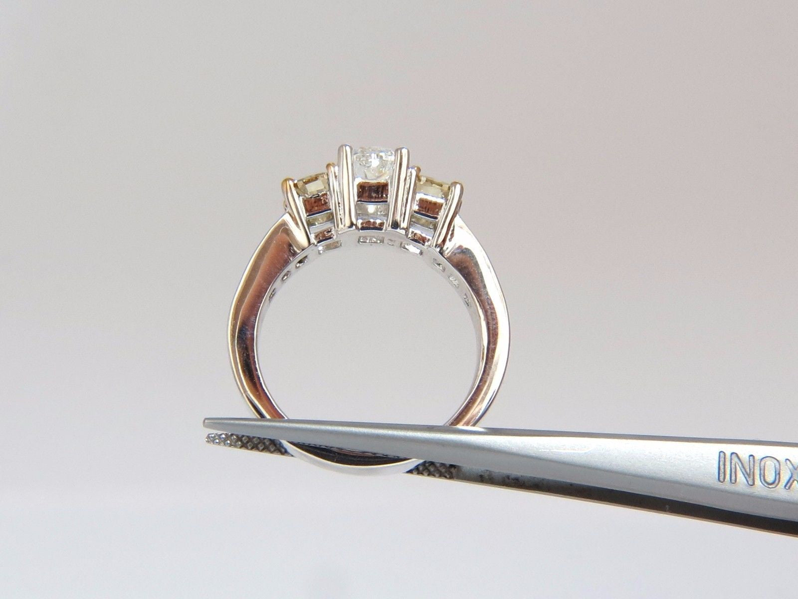 GIA Certified 1.01ct Cushion Cut Diamond & 1.02ct Fancy Yellow Diamond Engagement Ring - 14K Gold VVS2 Clarity - Perfect for Proposals, Anniversaries & Special Occasions