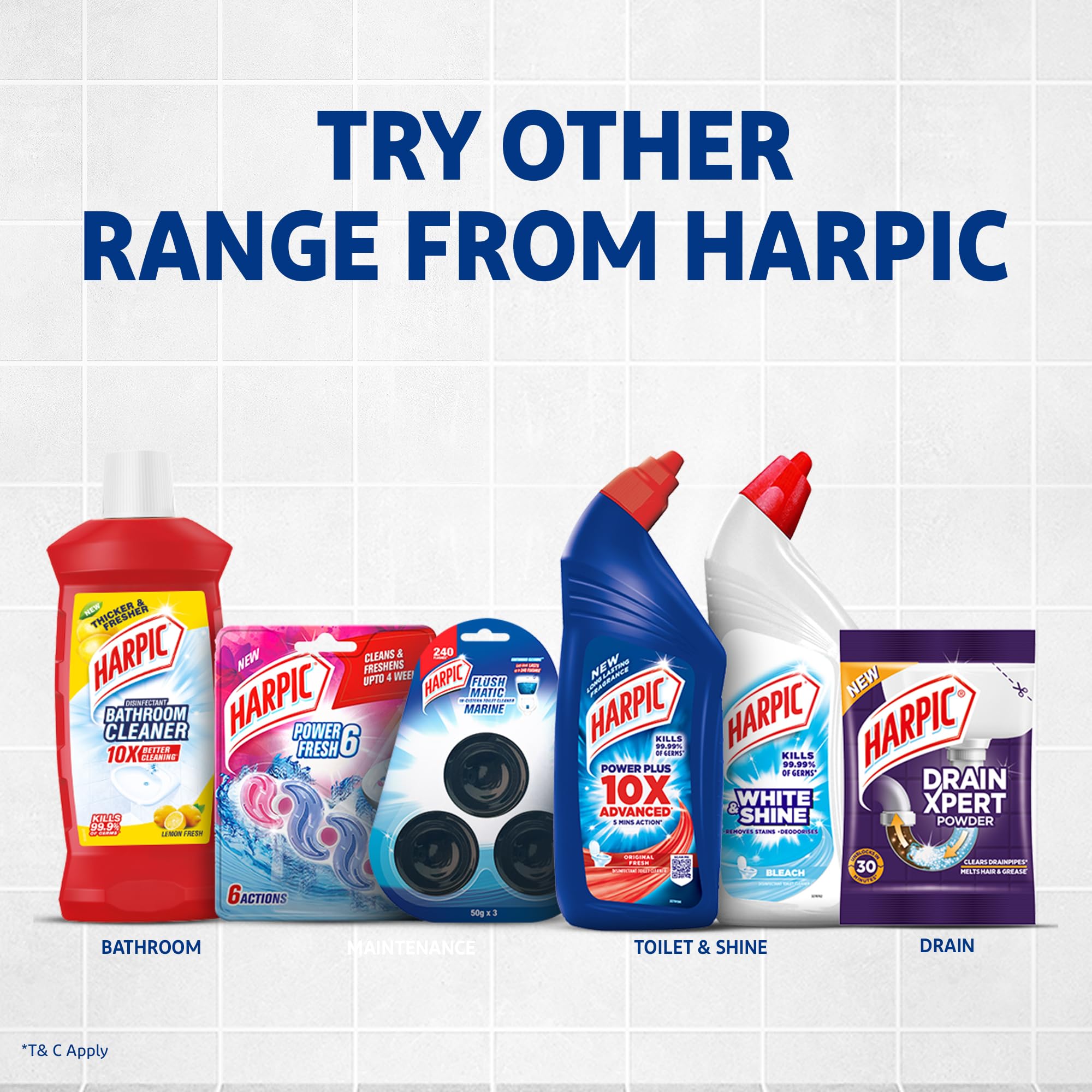 Harpic Citrus Toilet Cleaner Rim Block - 26g | Long-Lasting Flushable Toilet Bowl Cleaner for Fresh & Hygienic Bathroom - Ideal for Home, Office & Hotel Use