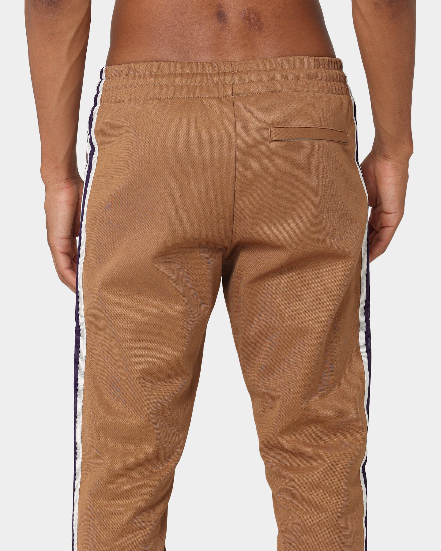 Adidas Adicolor Striped Track Pants for Men - Brown Desert Color Casual Joggers with Elastic Waistband | Perfect for Gym, Running & Streetwear Fashion