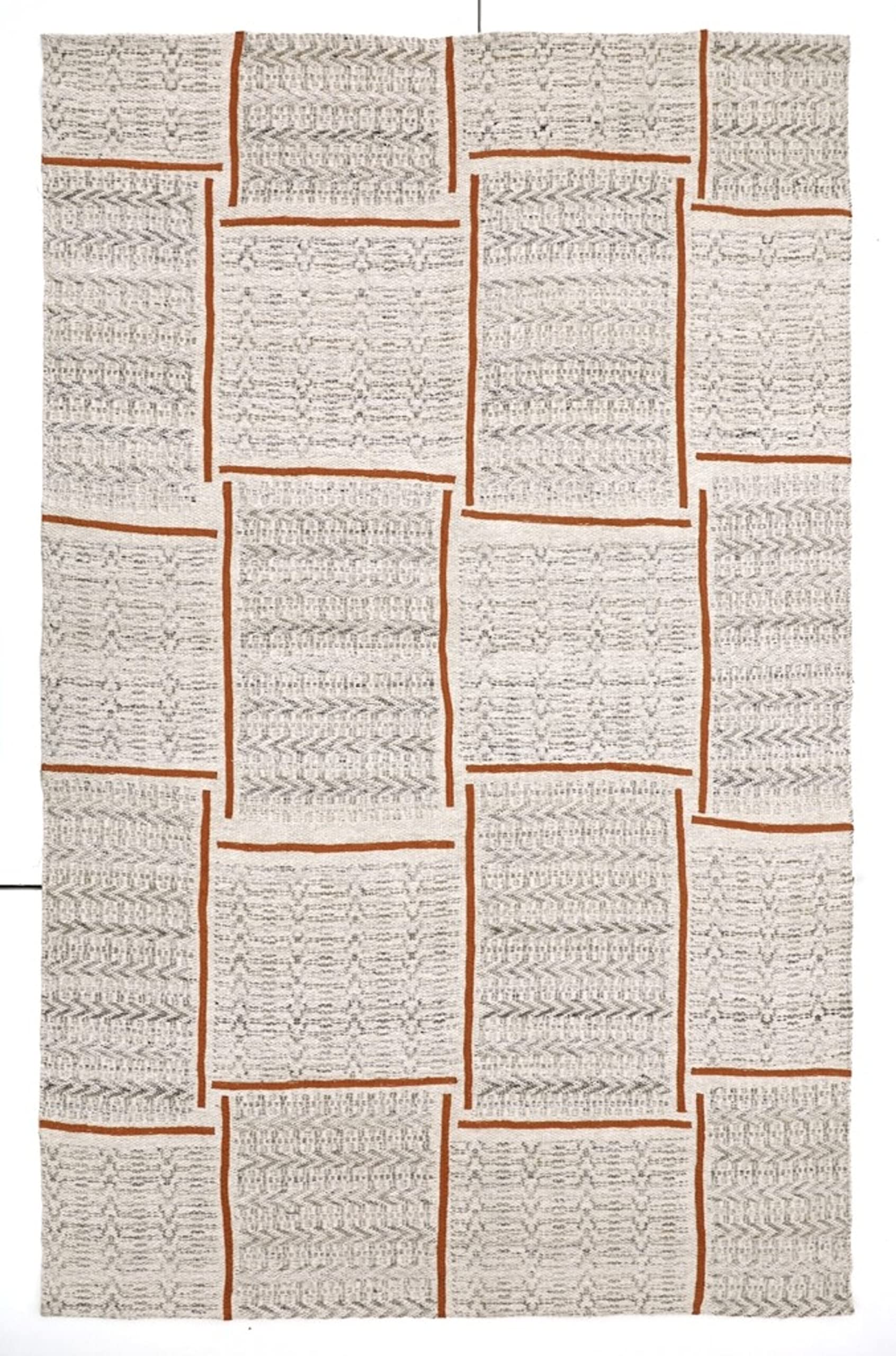 Modern Woven Indoor Camp Chairs & Neutral 5'x8' Ultra Durable Area Rug for Entryway, Living Room - Perfect for Home Decor, Camping, and Outdoor Gatherings