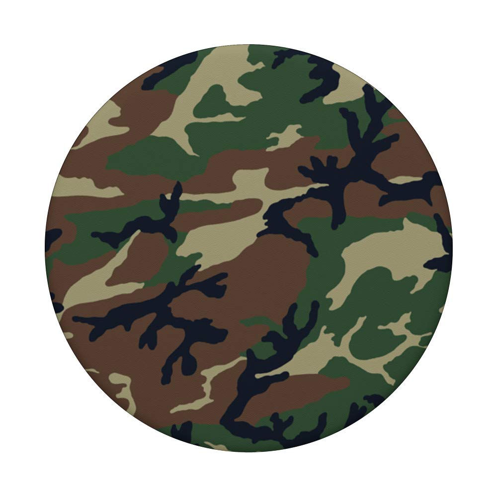 Green Olive Camouflage Mountain Collapsible Pop-Out PopSockets Swappable PopGrip - Expandable Phone Grip & Stand for iPhone, Samsung & Smartphones - Perfect for Hiking, Camping & Outdoor Adventures
